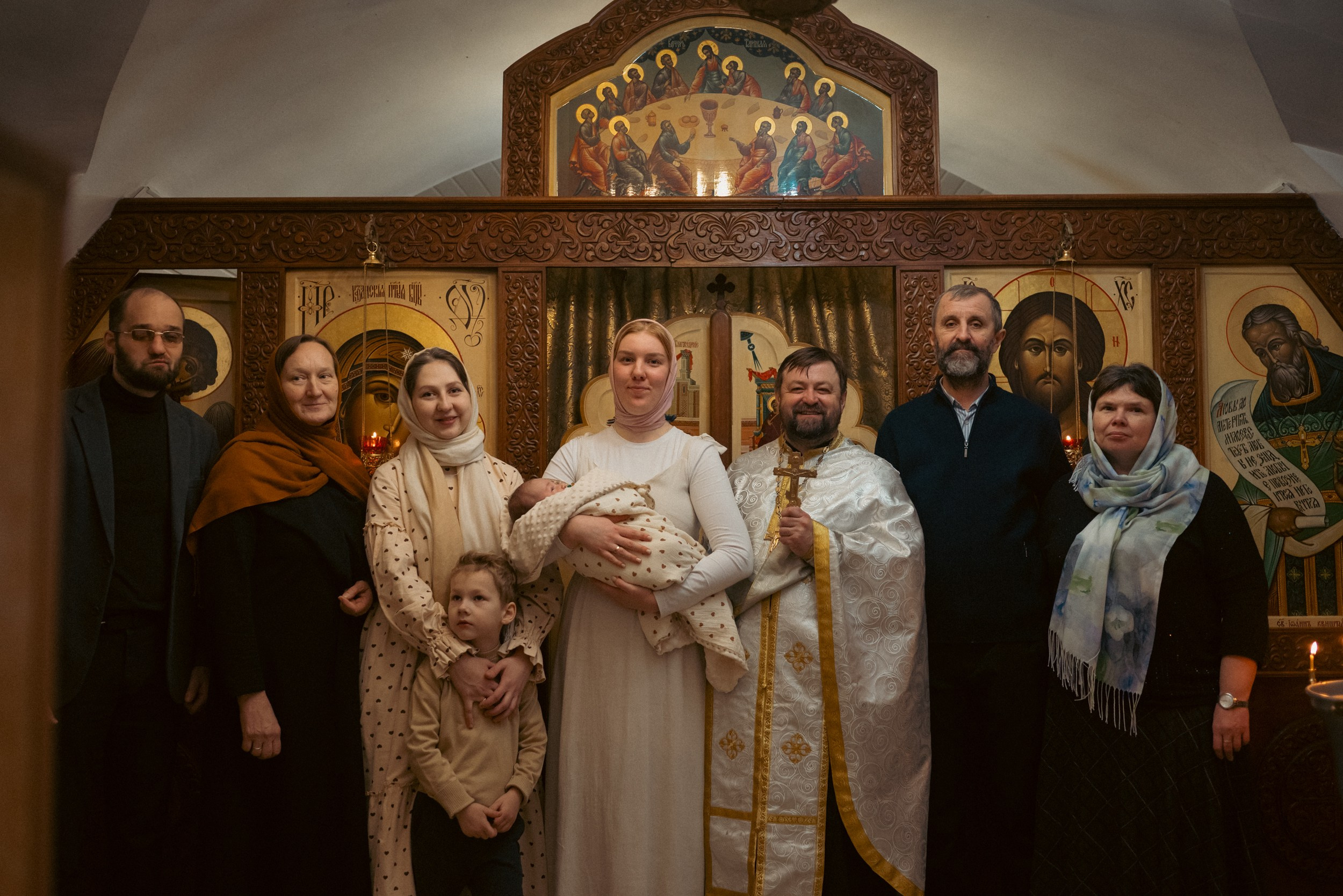 Крещение млд. Михаила. Семейный фотограф на крещение, венчание в Иваново Галина Скурихина