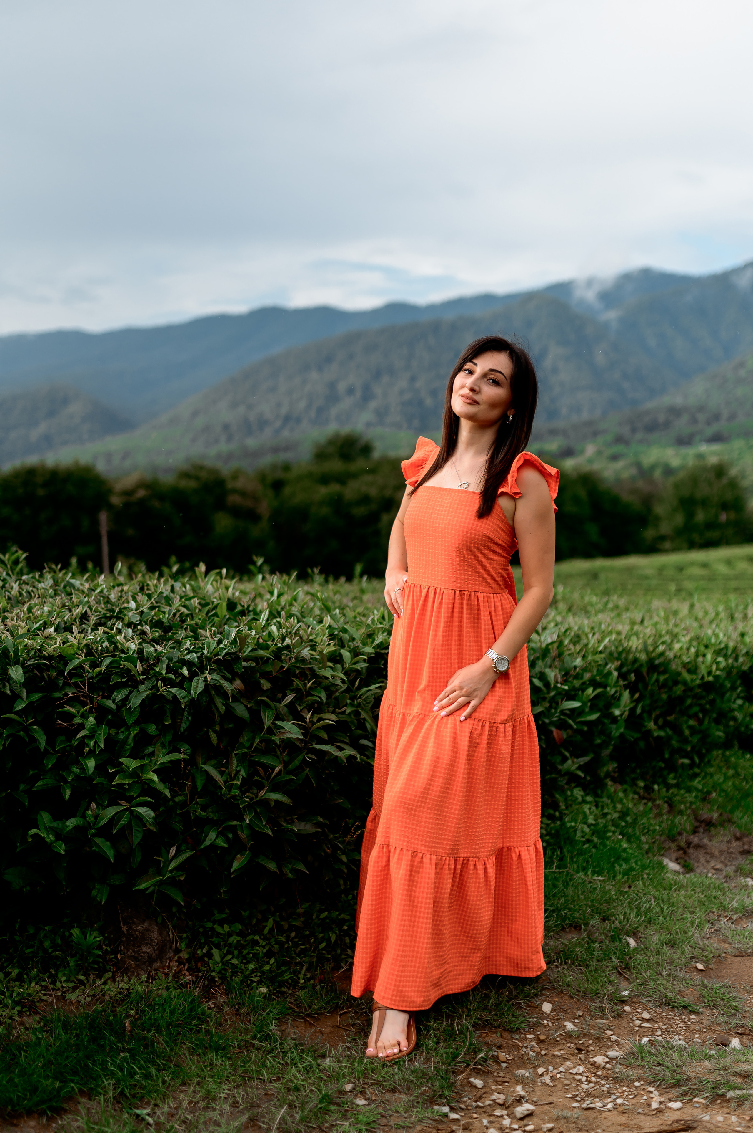 Женская фотосессия на Чайных плантациях. Свадебный и семейный фотограф в Сочи Никита Пищов