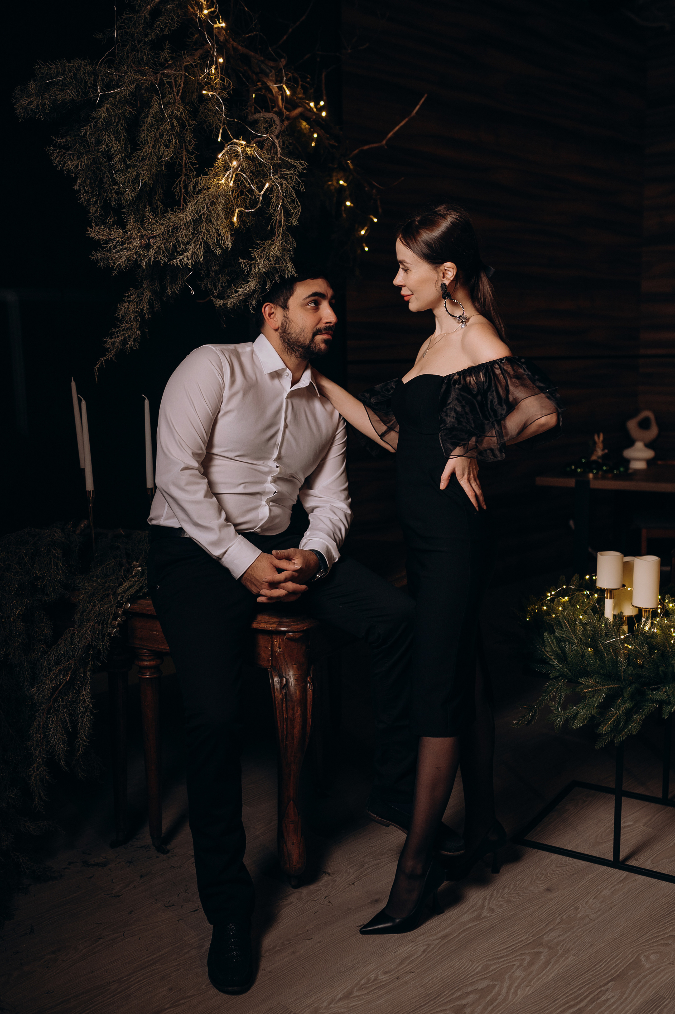 Новогодняя фотосессия семейная в студии. Свадебный и семейный фотограф в Сочи Никита Пищов