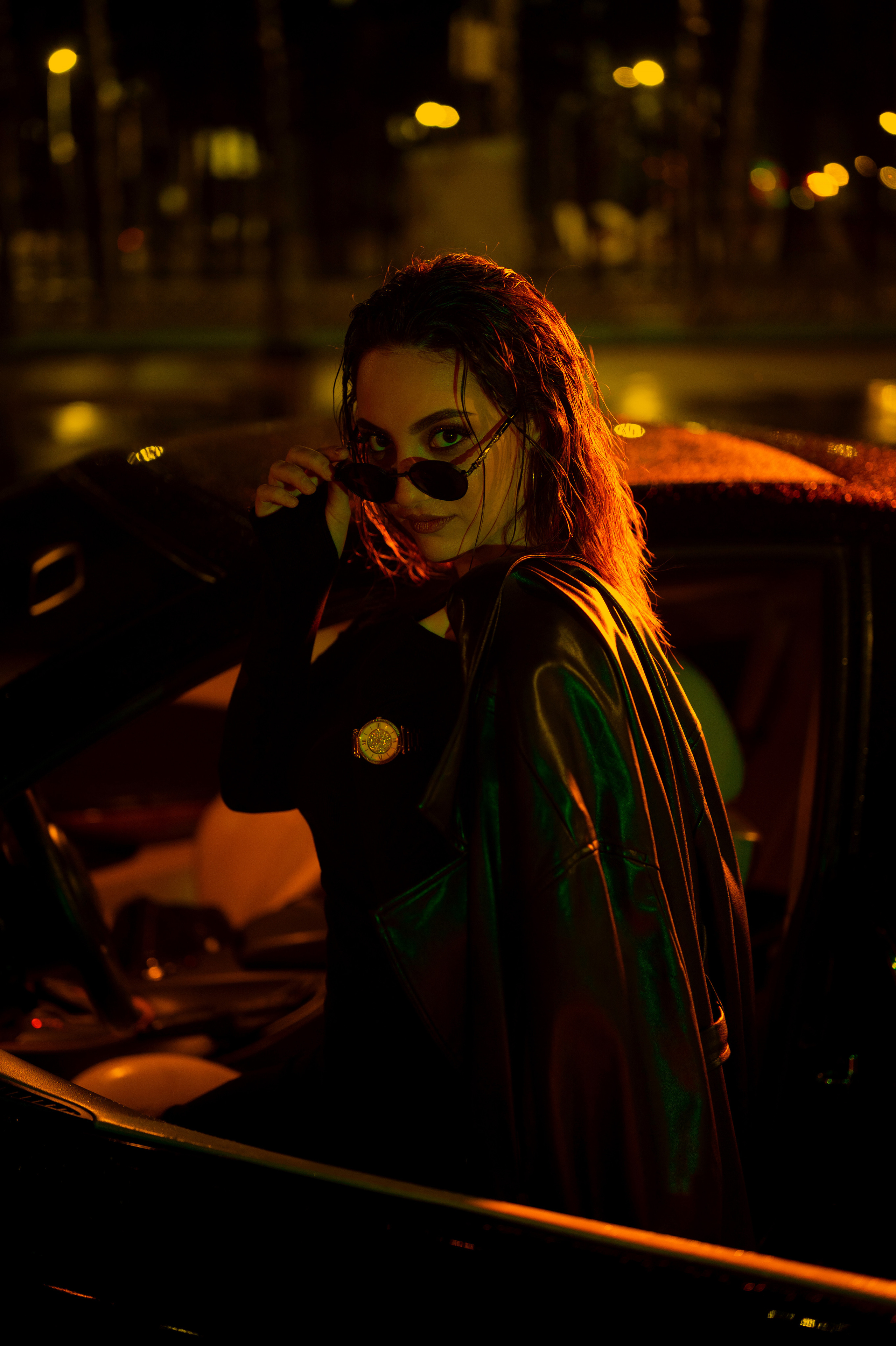 Ночная фотосессия под дождем. Свадебный и семейный фотограф в Сочи Никита Пищов