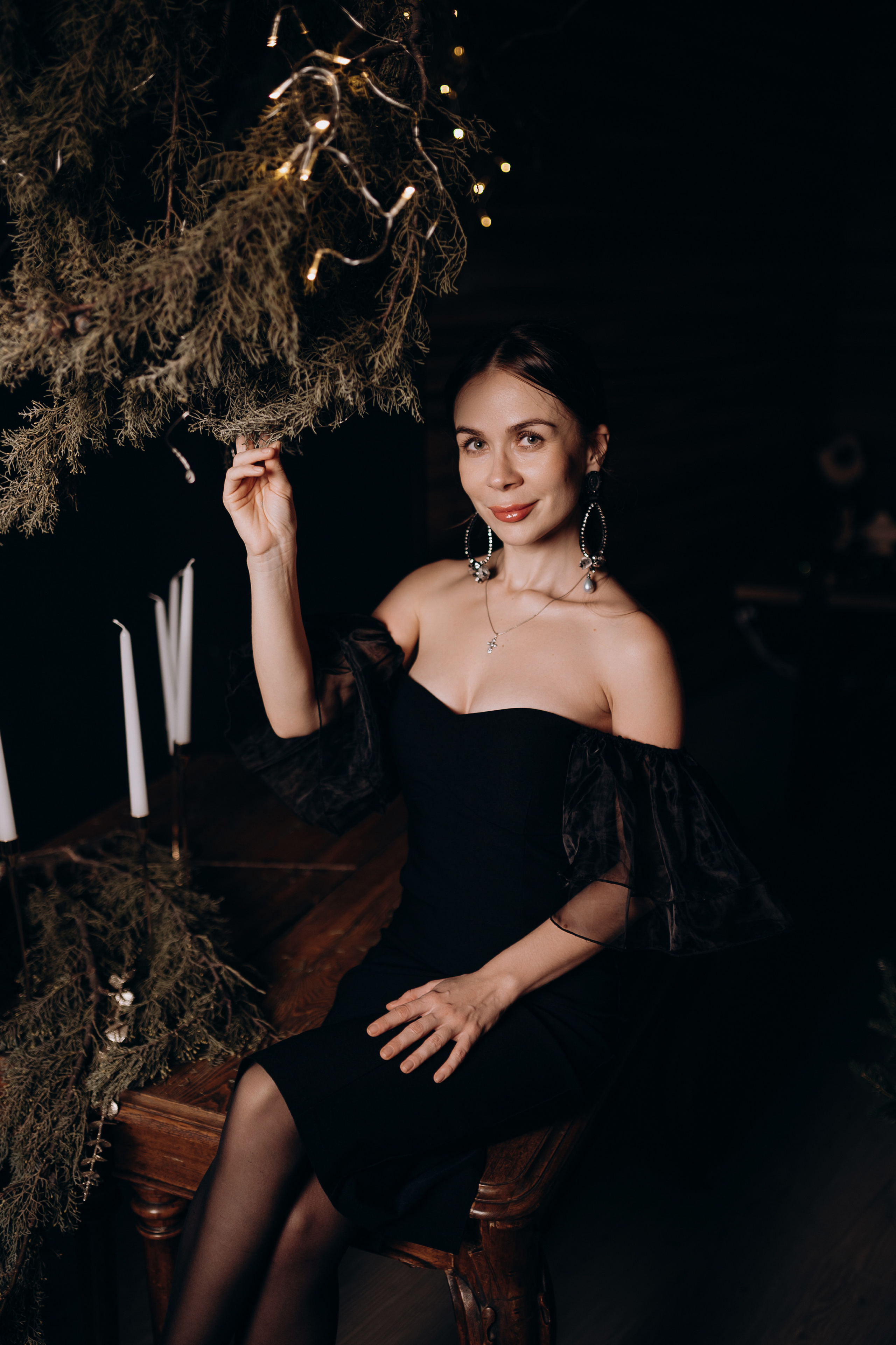 Новогодняя фотосессия семейная в студии. Свадебный и семейный фотограф в Сочи Никита Пищов