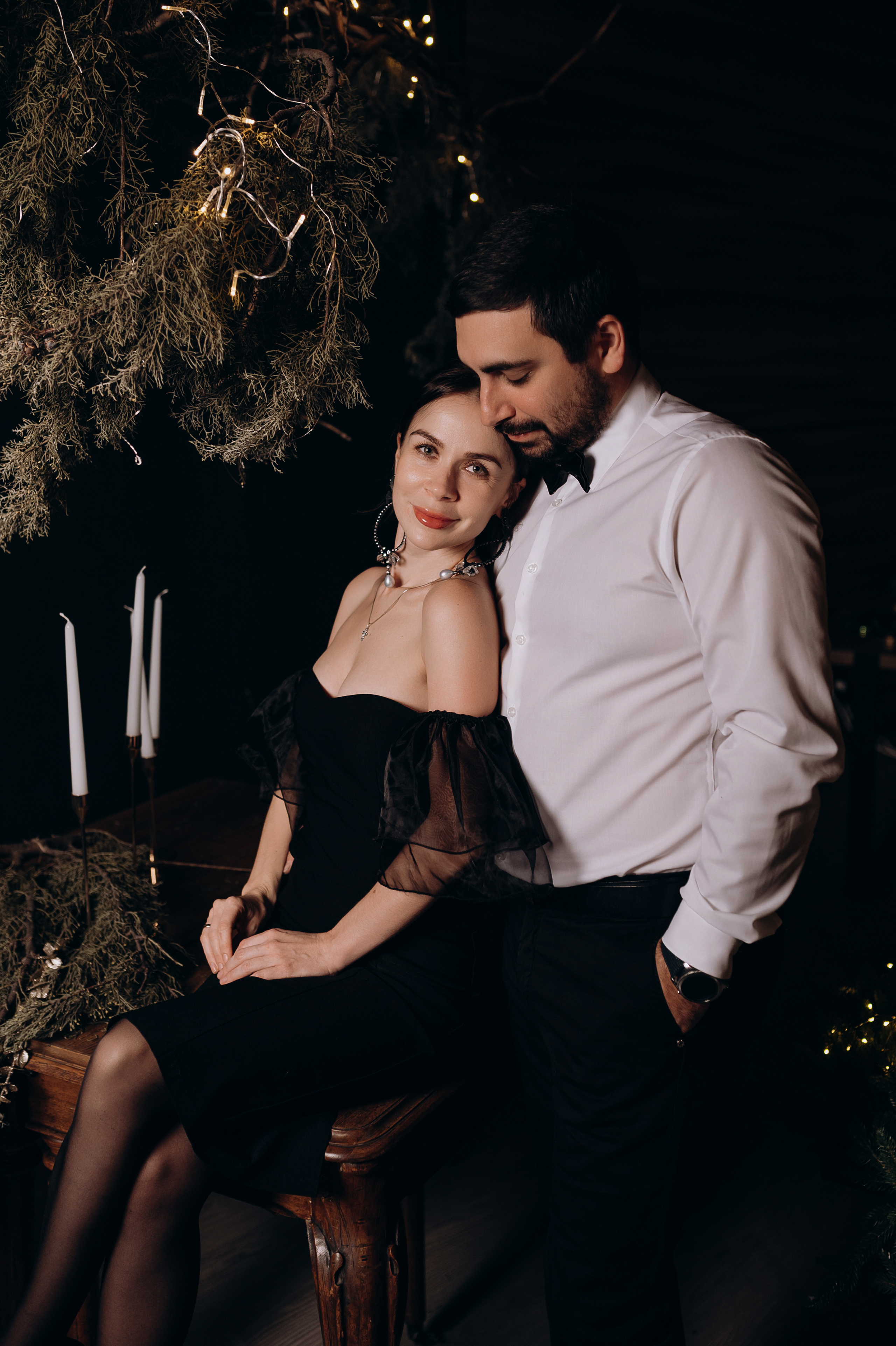 Новогодняя фотосессия семейная в студии. Свадебный и семейный фотограф в Сочи Никита Пищов