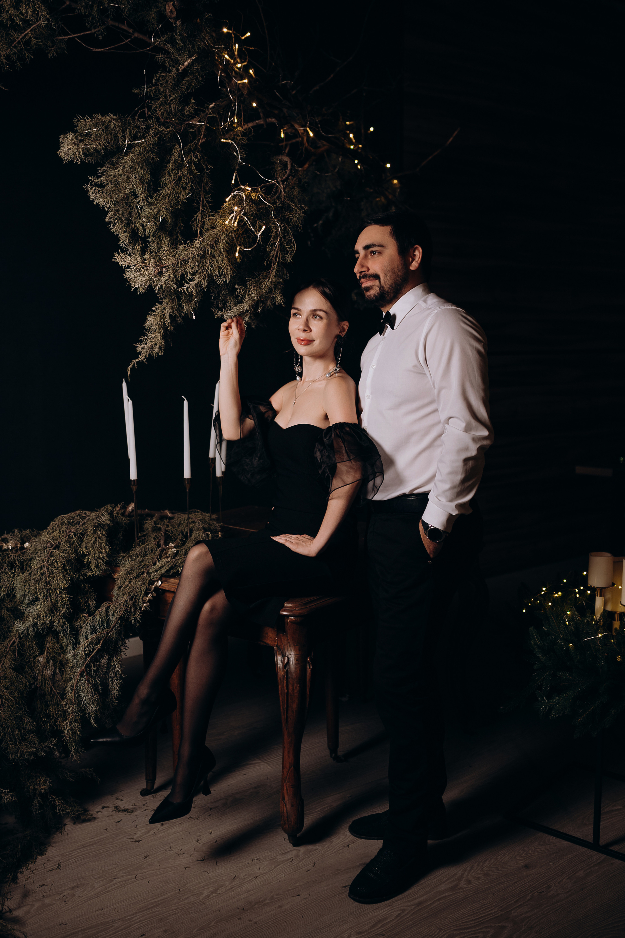 Новогодняя фотосессия семейная в студии. Свадебный и семейный фотограф в Сочи Никита Пищов