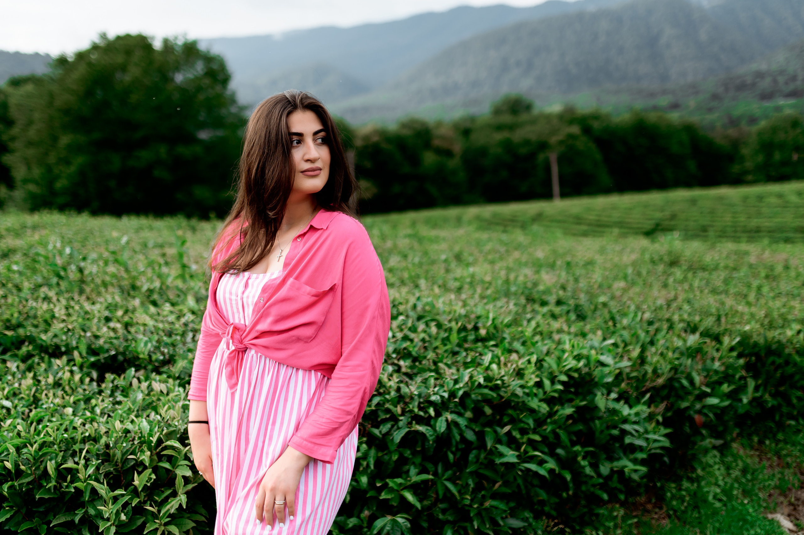 Женская фотосессия на Чайных плантациях. Свадебный и семейный фотограф в Сочи Никита Пищов