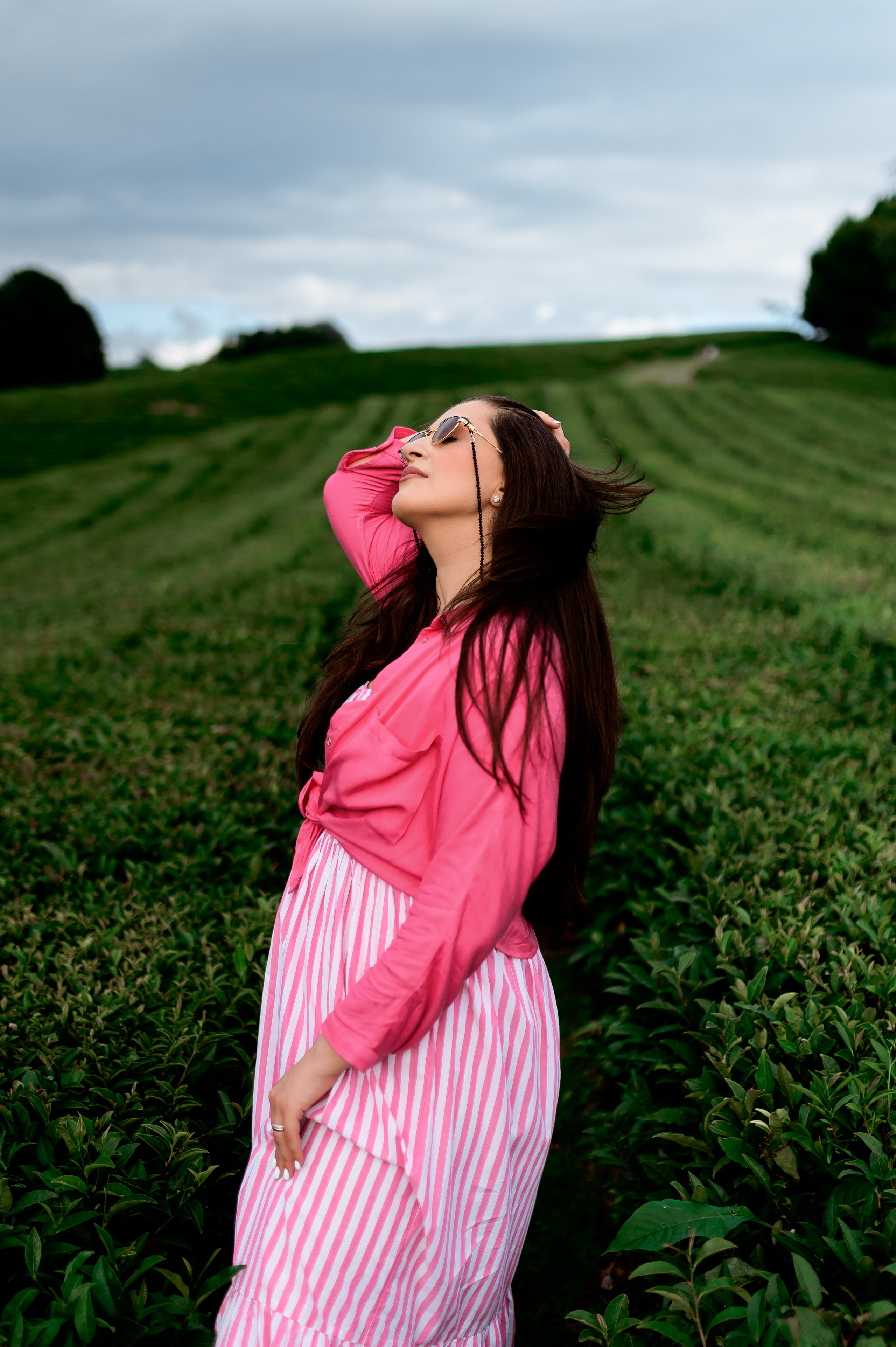 Женская фотосессия на Чайных плантациях. Свадебный и семейный фотограф в Сочи Никита Пищов