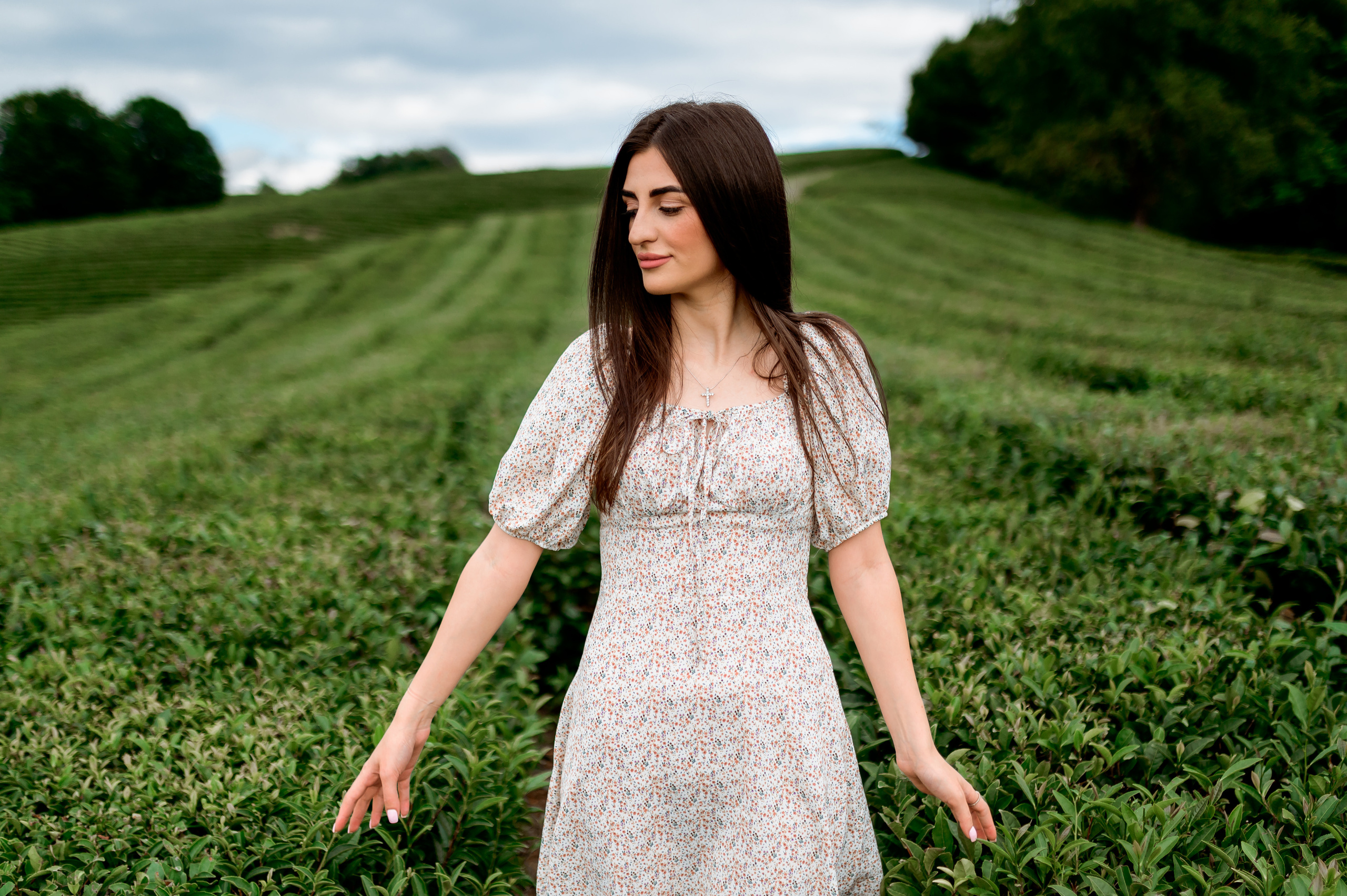 Женская фотосессия на Чайных плантациях. Свадебный и семейный фотограф в Сочи Никита Пищов
