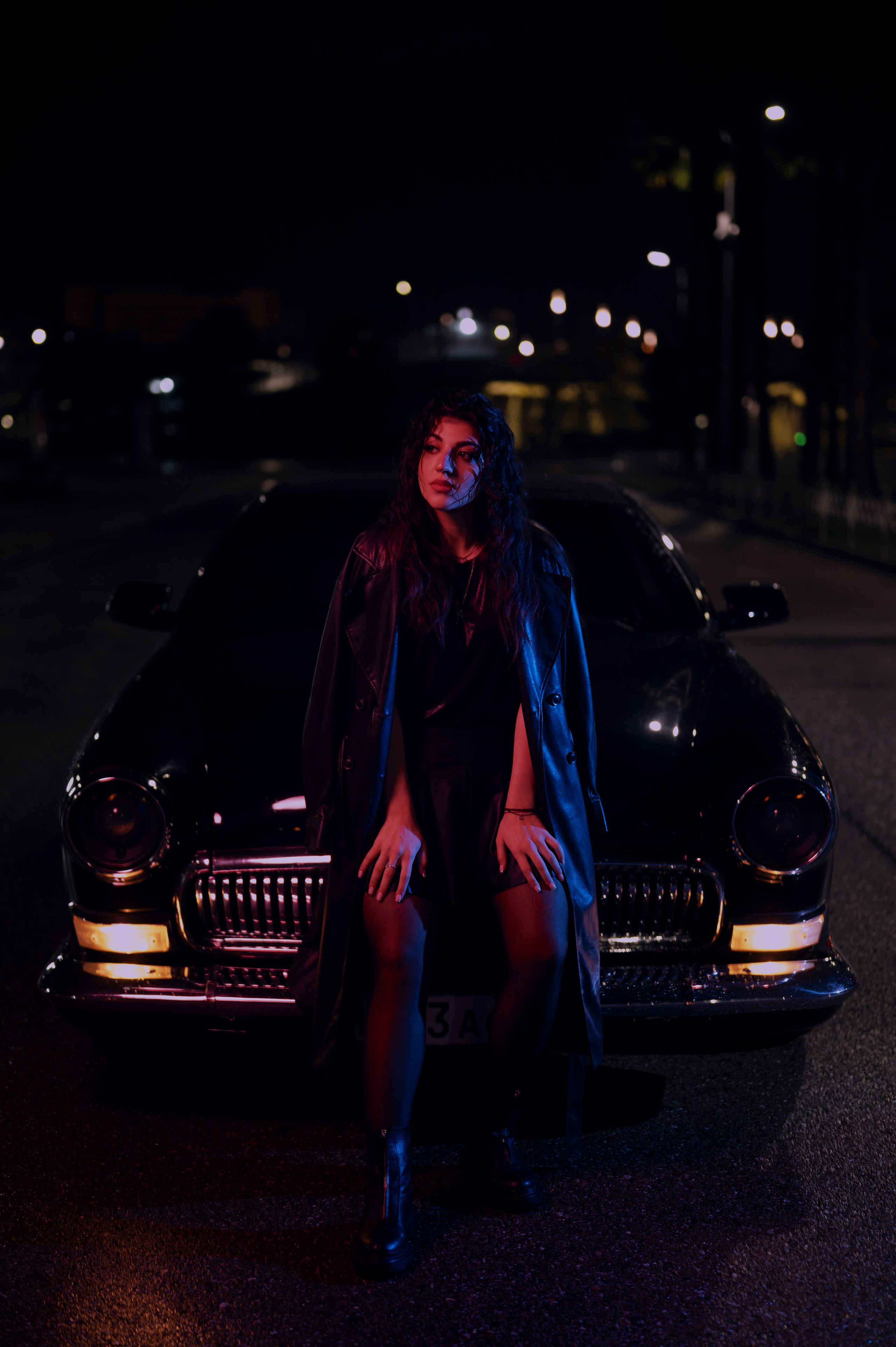 Ночная фотосессия под дождем. Свадебный и семейный фотограф в Сочи Никита Пищов