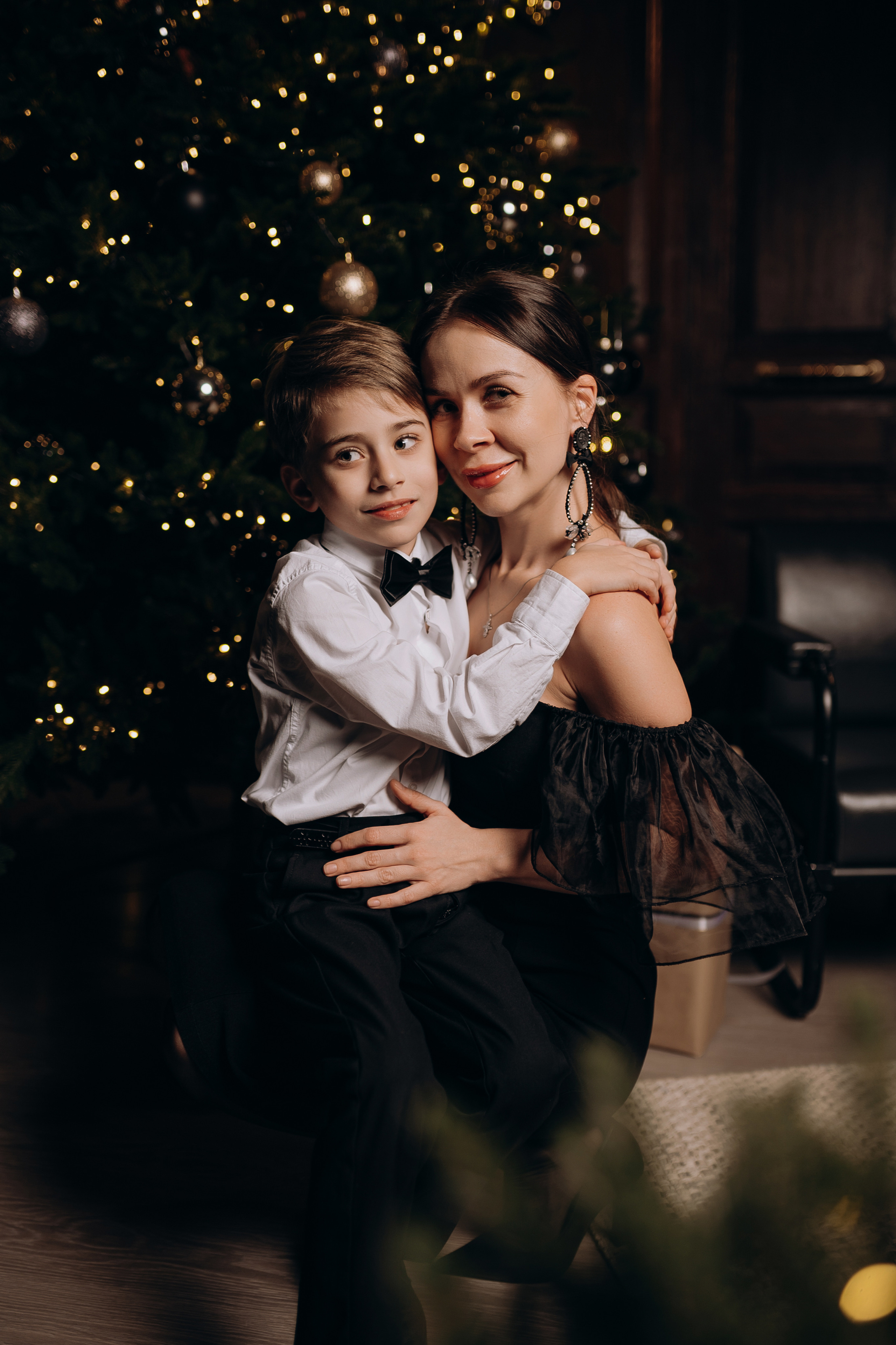 Новогодняя фотосессия семейная в студии. Свадебный и семейный фотограф в Сочи Никита Пищов