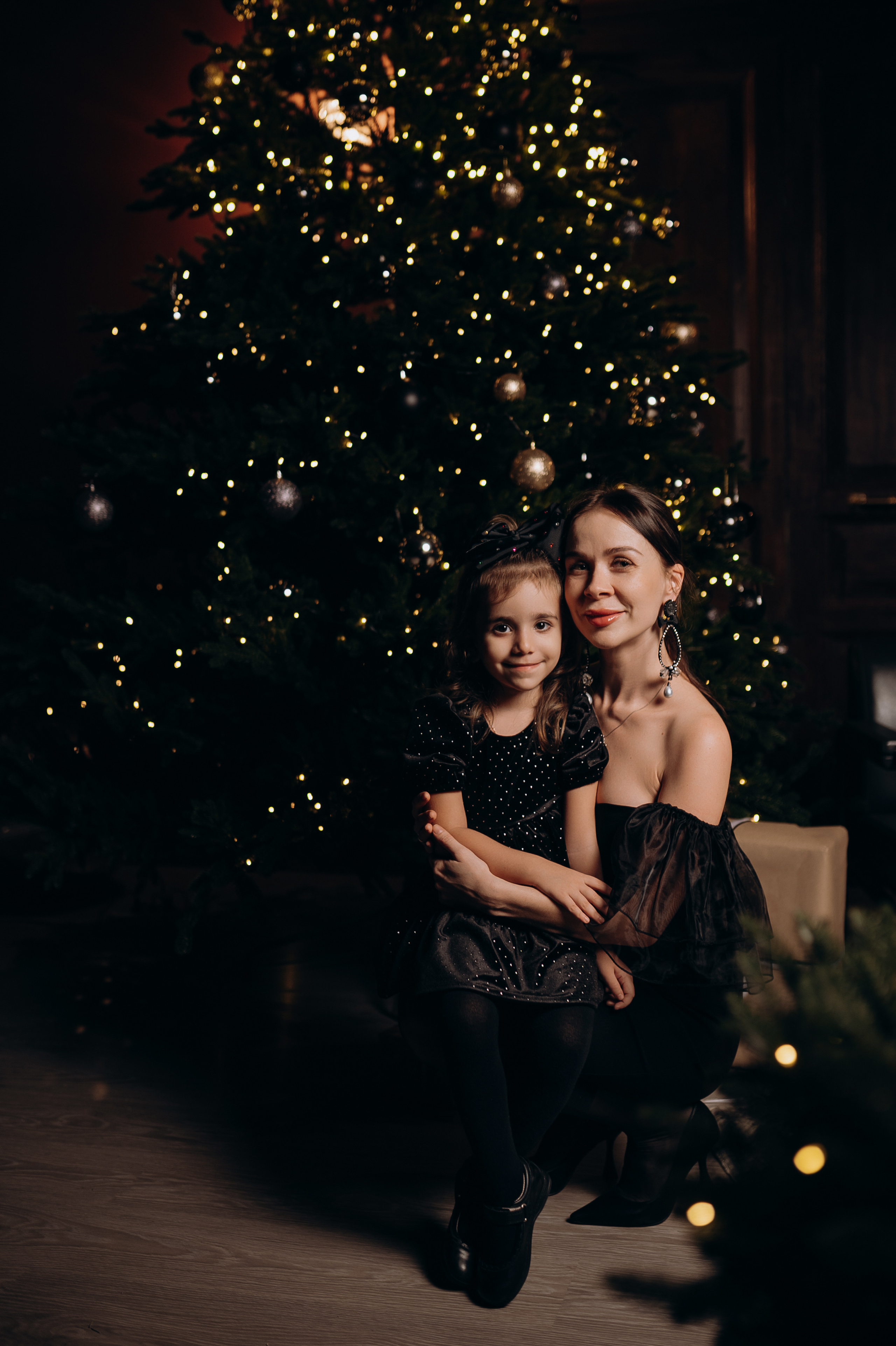 Новогодняя фотосессия семейная в студии. Свадебный и семейный фотограф в Сочи Никита Пищов