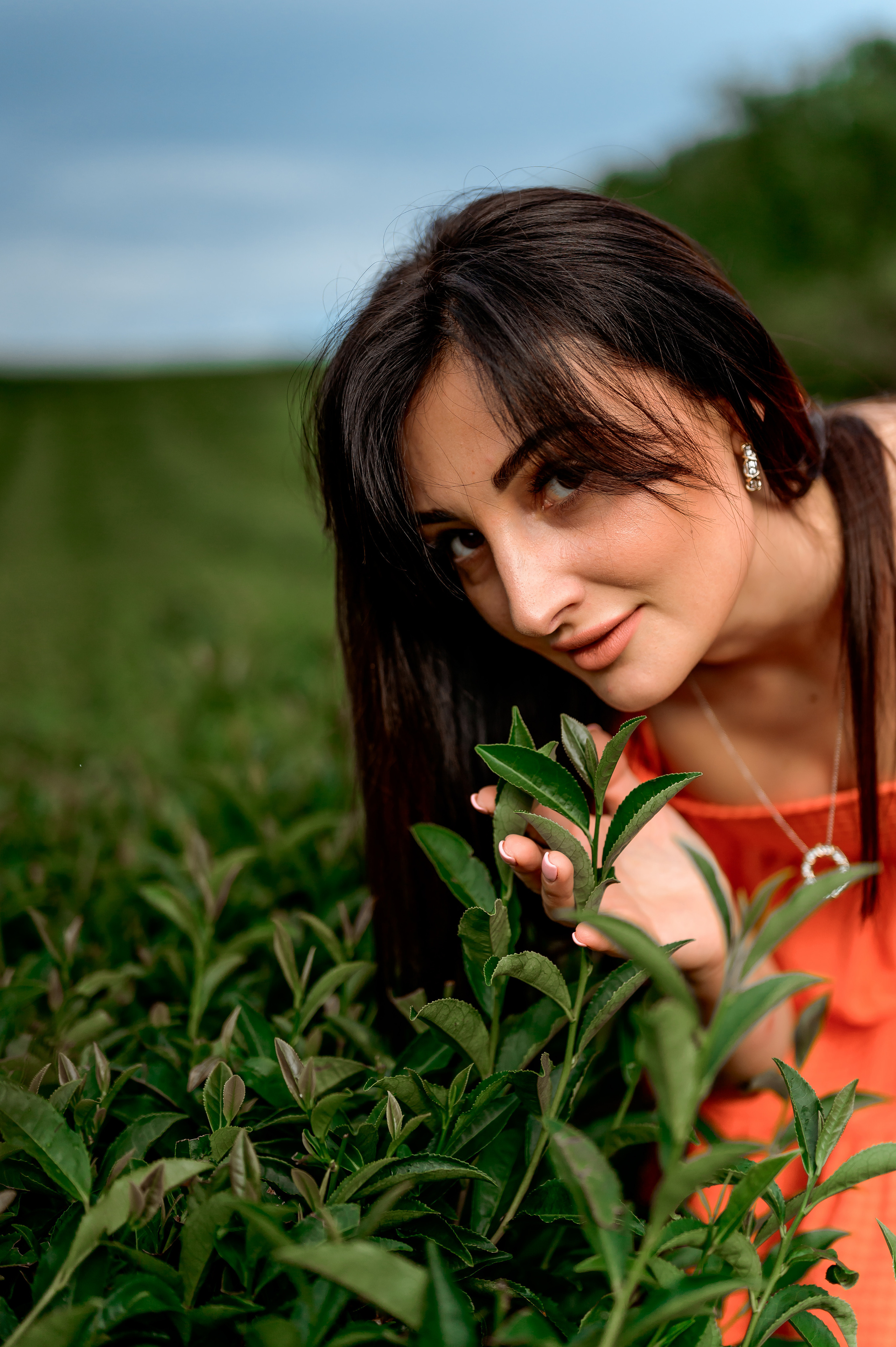 Женская фотосессия на Чайных плантациях. Свадебный и семейный фотограф в Сочи Никита Пищов