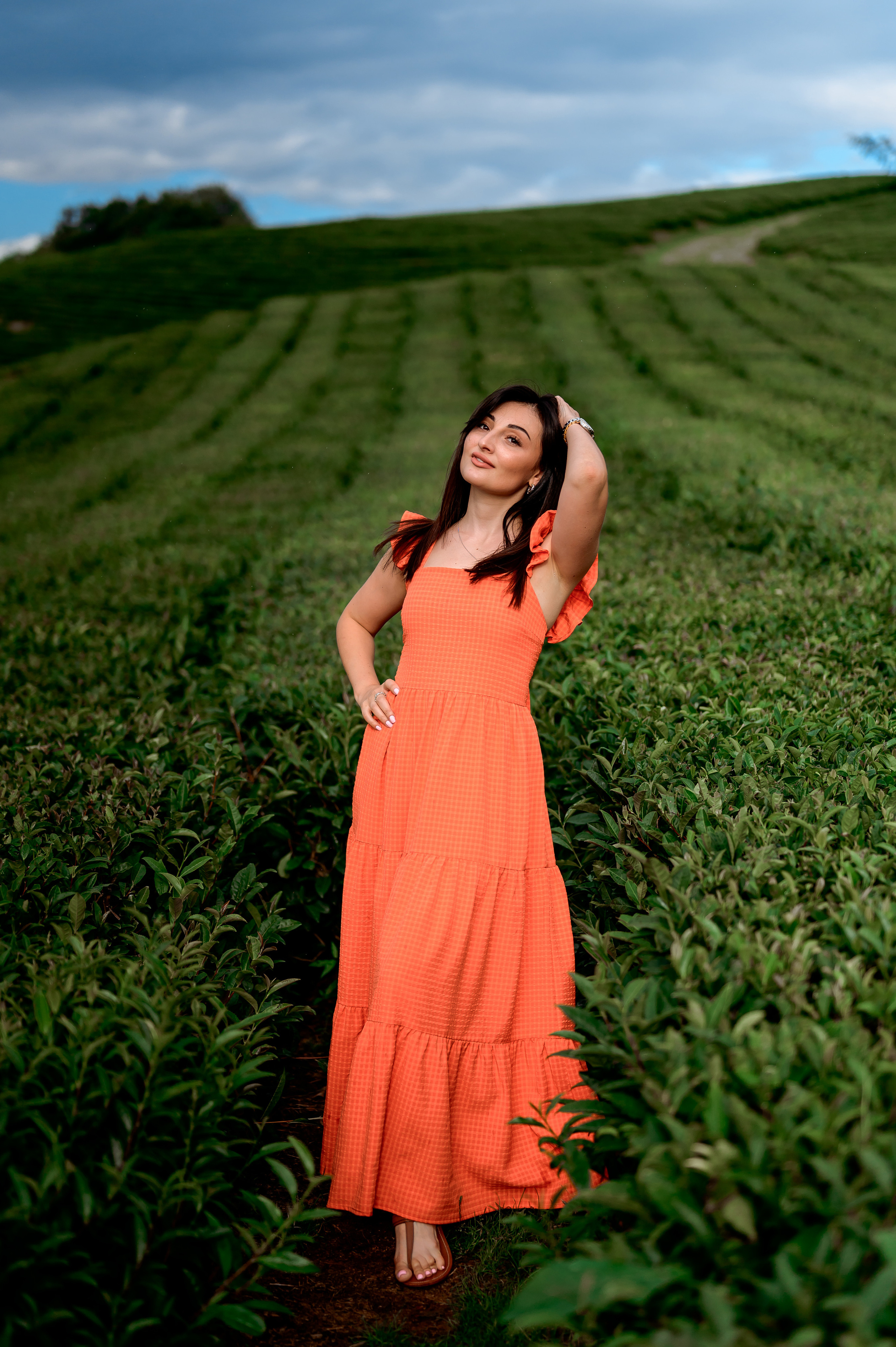 Женская фотосессия на Чайных плантациях. Свадебный и семейный фотограф в Сочи Никита Пищов