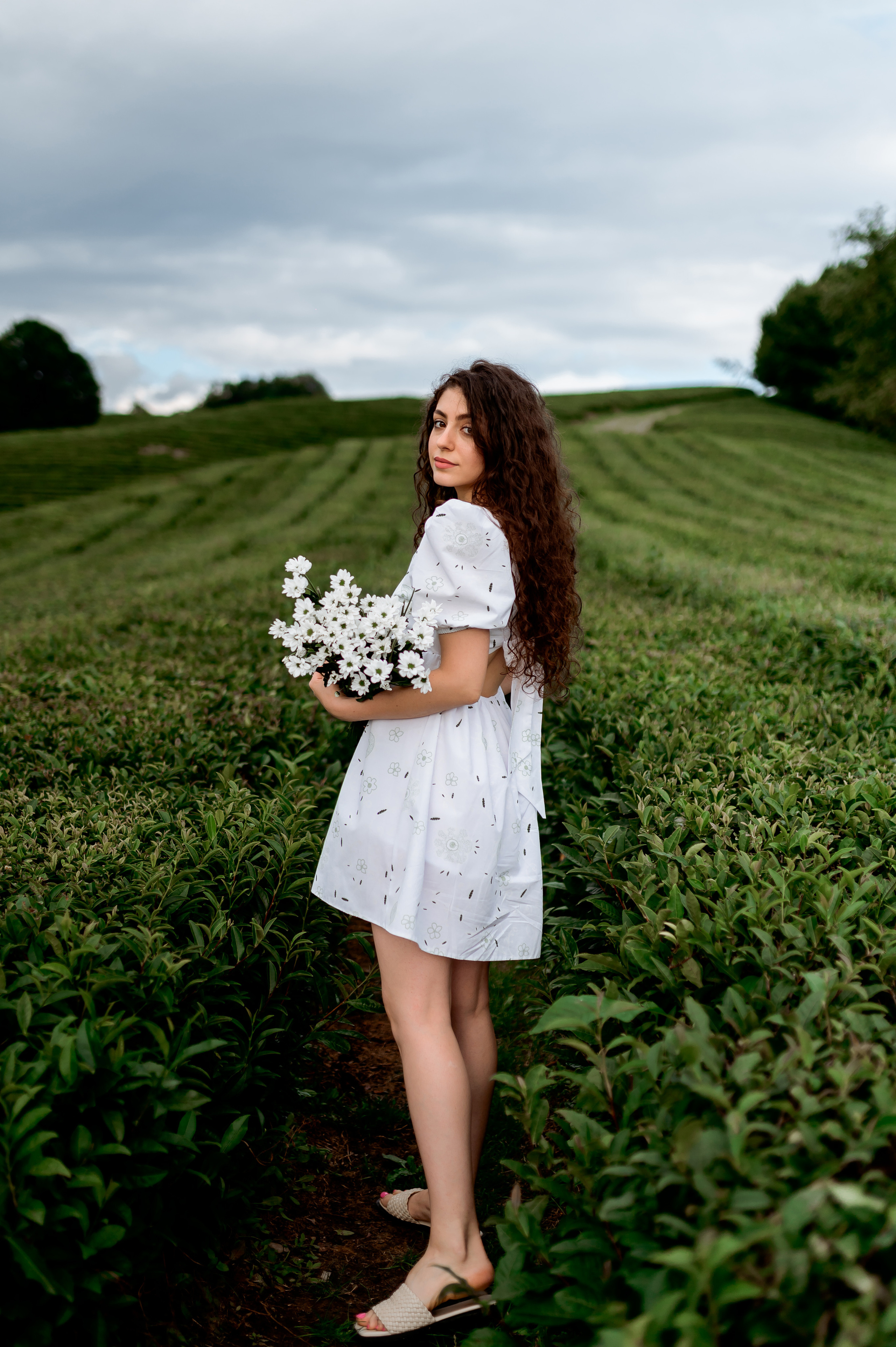 Женская фотосессия на Чайных плантациях. Свадебный и семейный фотограф в Сочи Никита Пищов