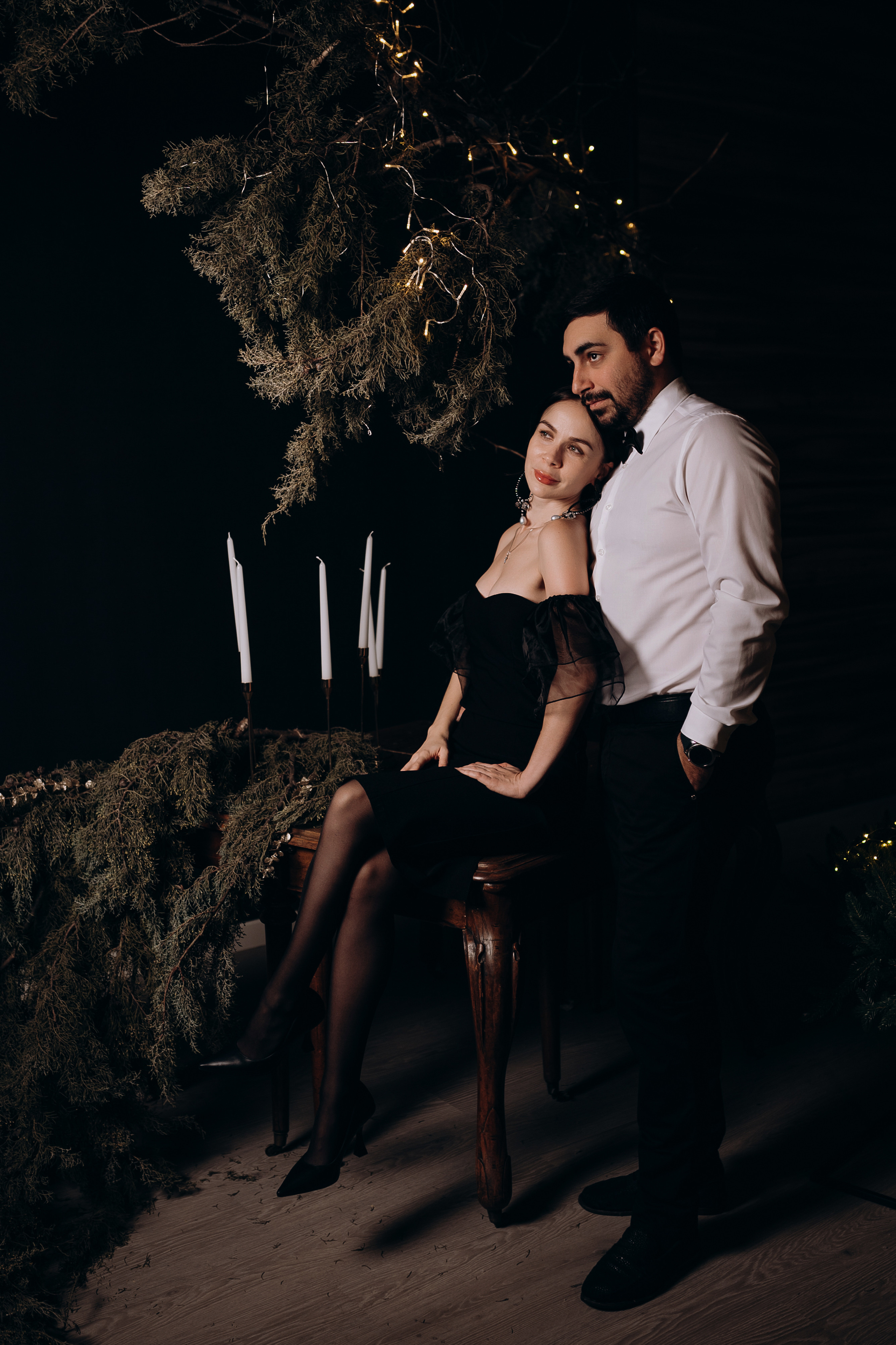 Новогодняя фотосессия семейная в студии. Свадебный и семейный фотограф в Сочи Никита Пищов