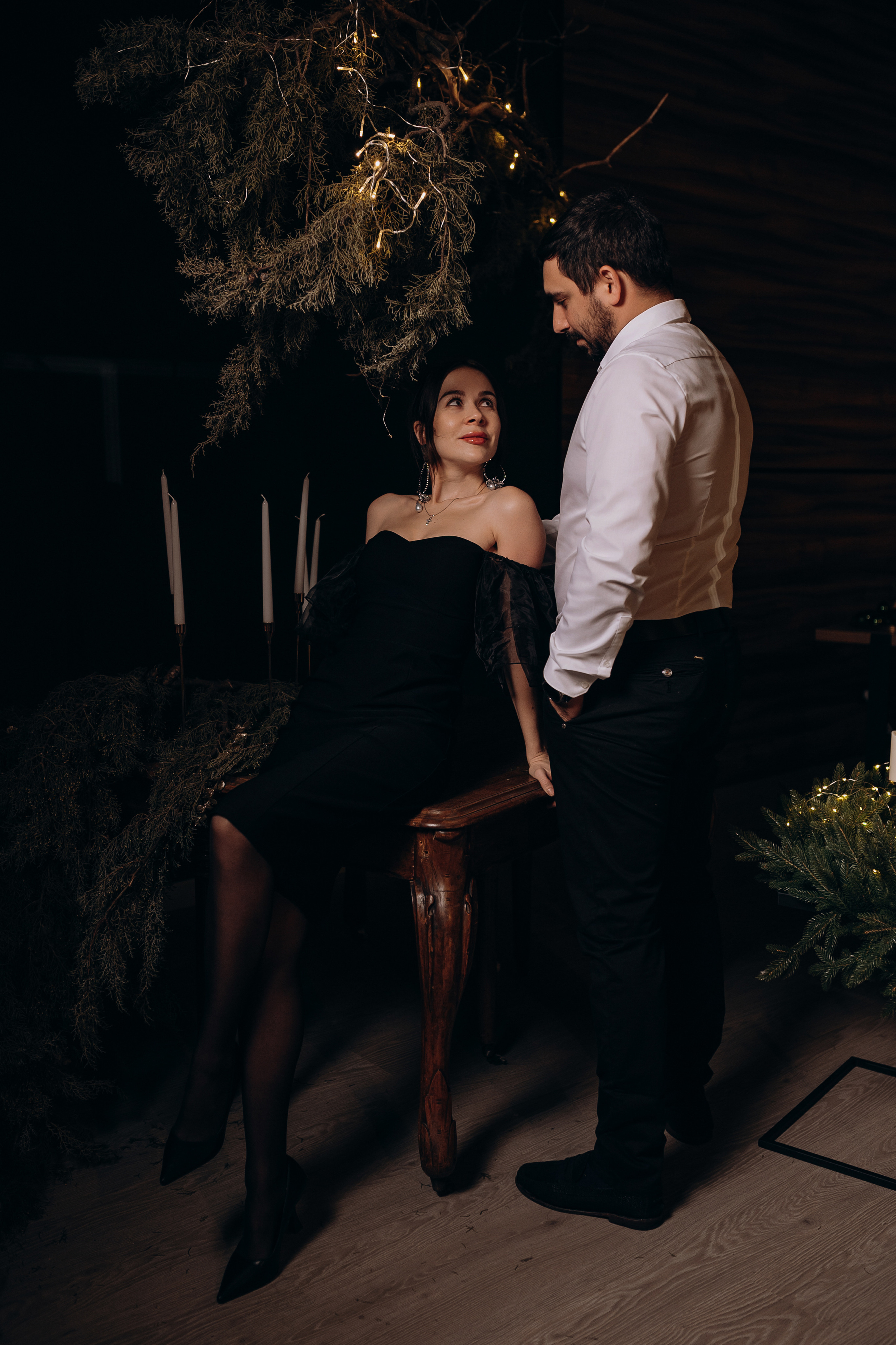 Новогодняя фотосессия семейная в студии. Свадебный и семейный фотограф в Сочи Никита Пищов