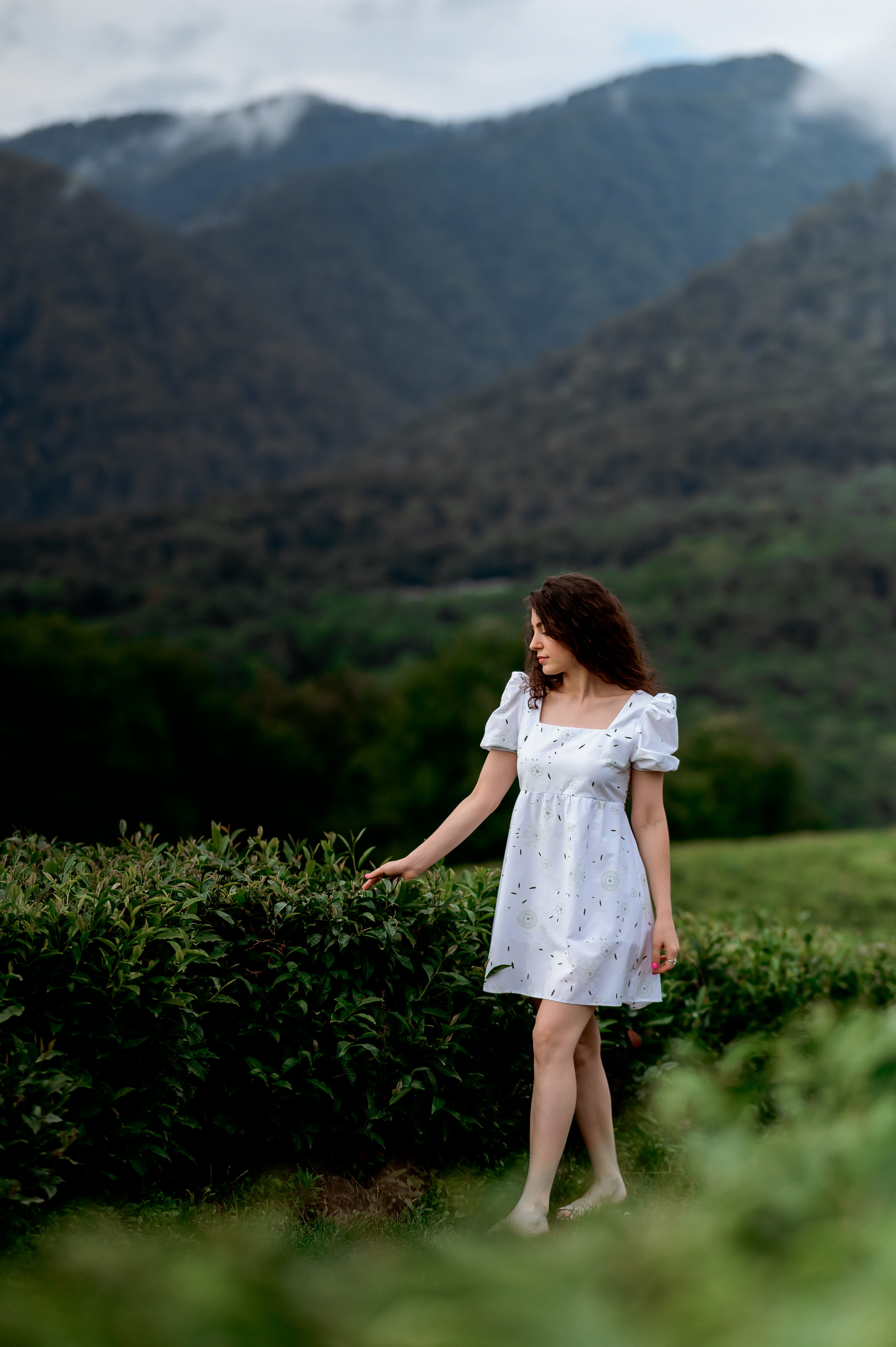 Женская фотосессия на Чайных плантациях. Свадебный и семейный фотограф в Сочи Никита Пищов