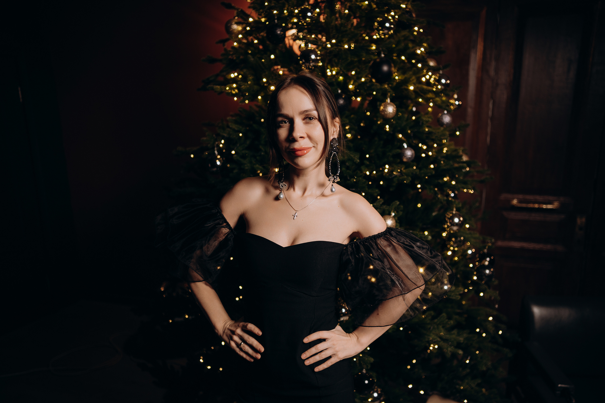 Новогодняя фотосессия семейная в студии. Свадебный и семейный фотограф в Сочи Никита Пищов