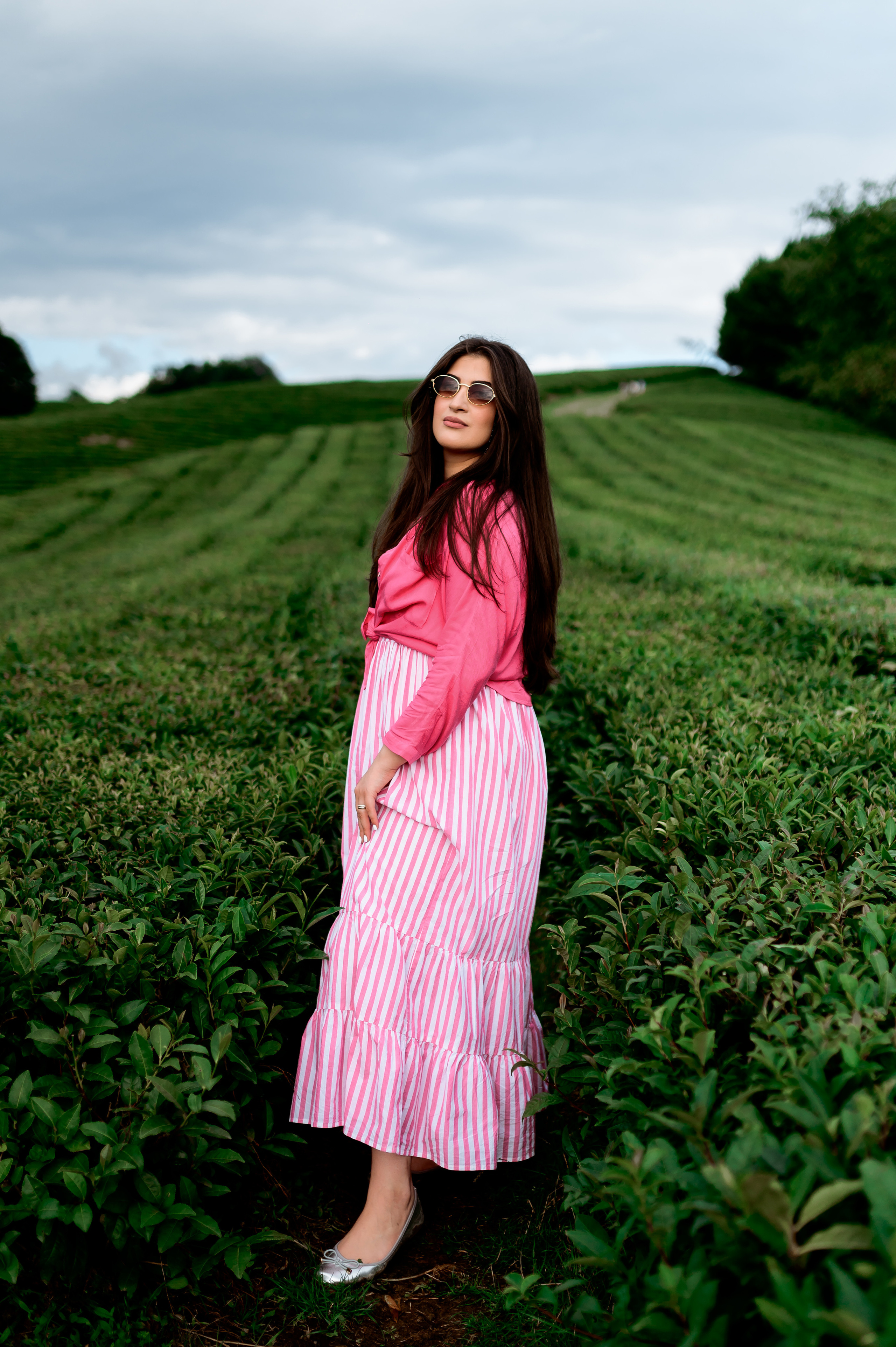 Женская фотосессия на Чайных плантациях. Свадебный и семейный фотограф в Сочи Никита Пищов