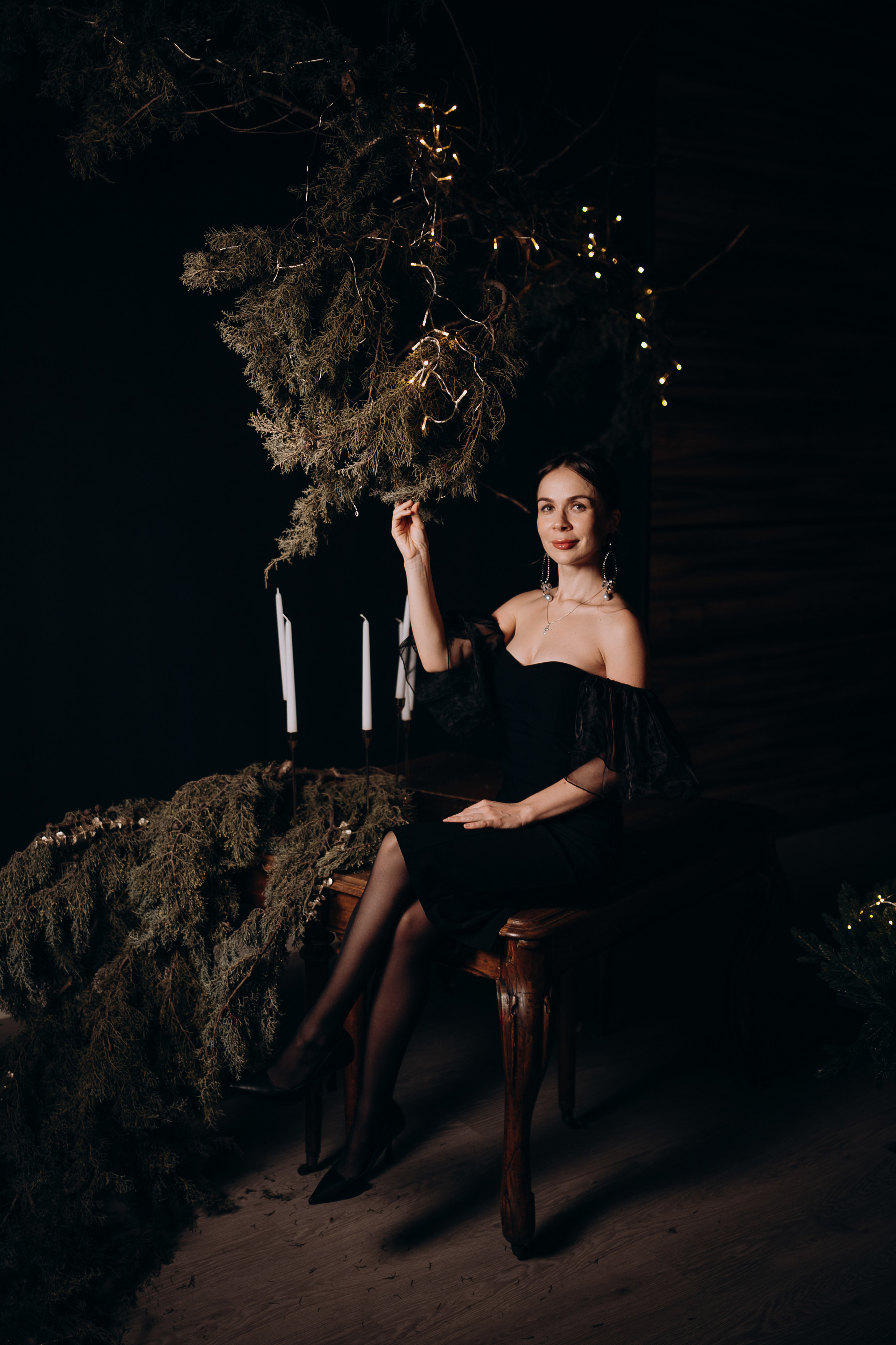 Новогодняя фотосессия семейная в студии. Свадебный и семейный фотограф в Сочи Никита Пищов