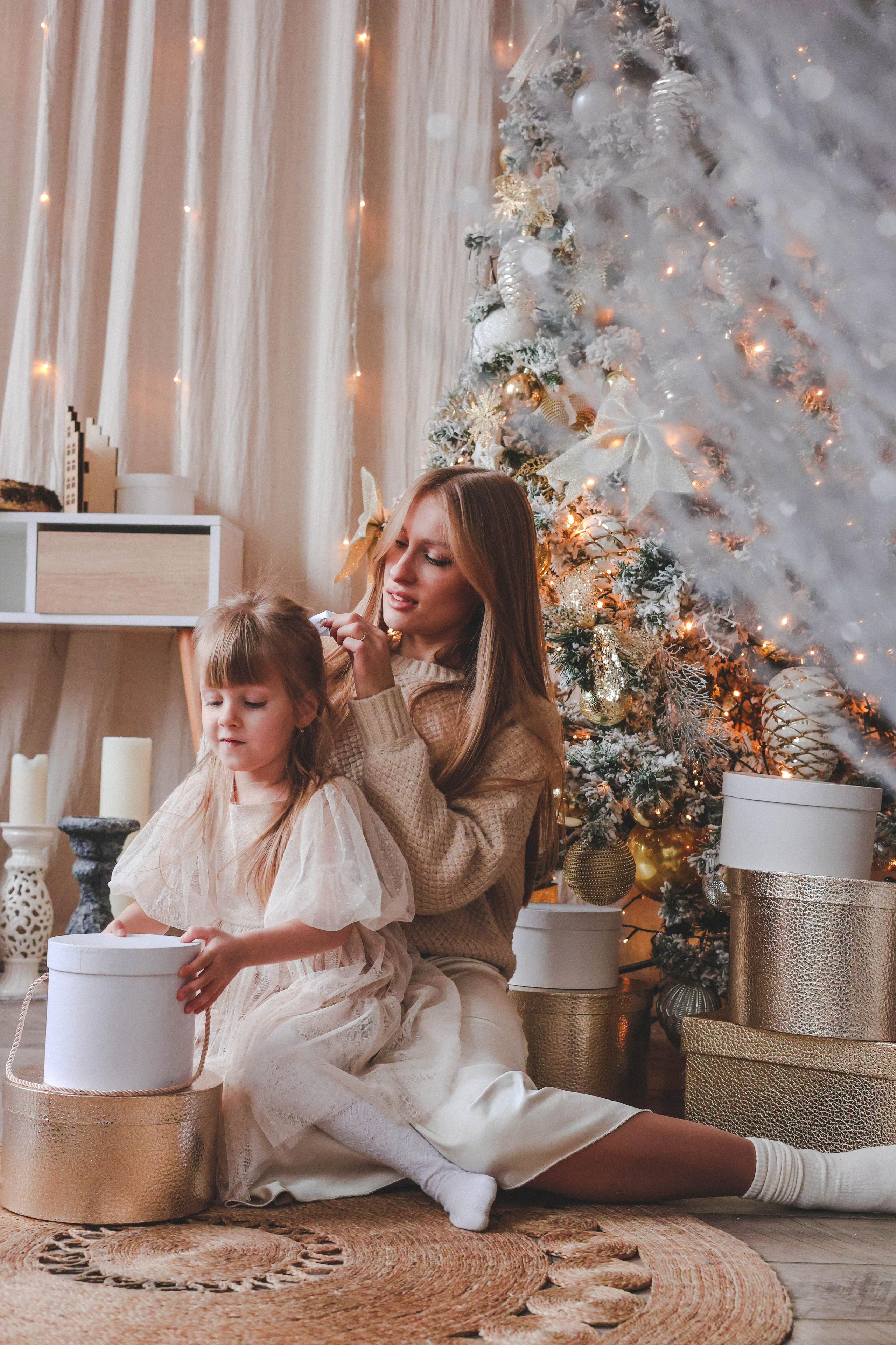 Новогодняя история «Кира и ее семья». Фотограф в Москве Анастасия Калинина