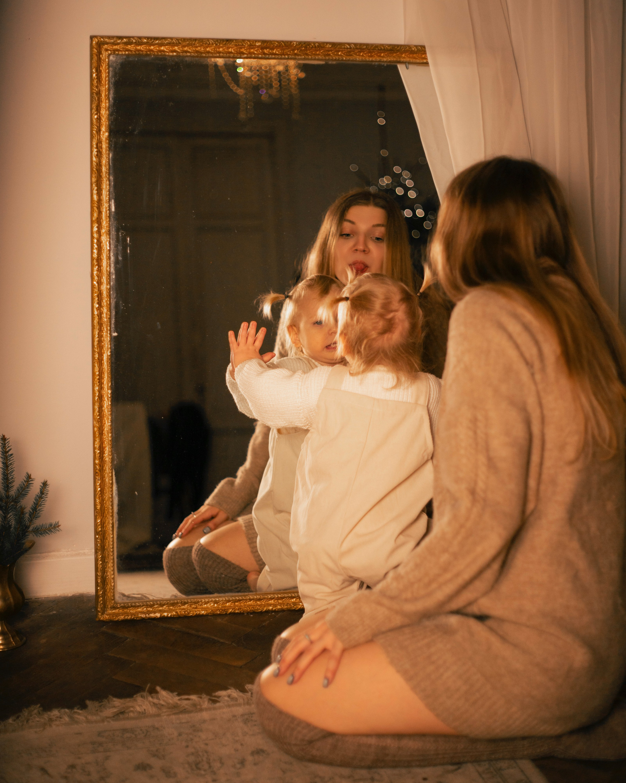 Новогодняя съёмка в фотостудии