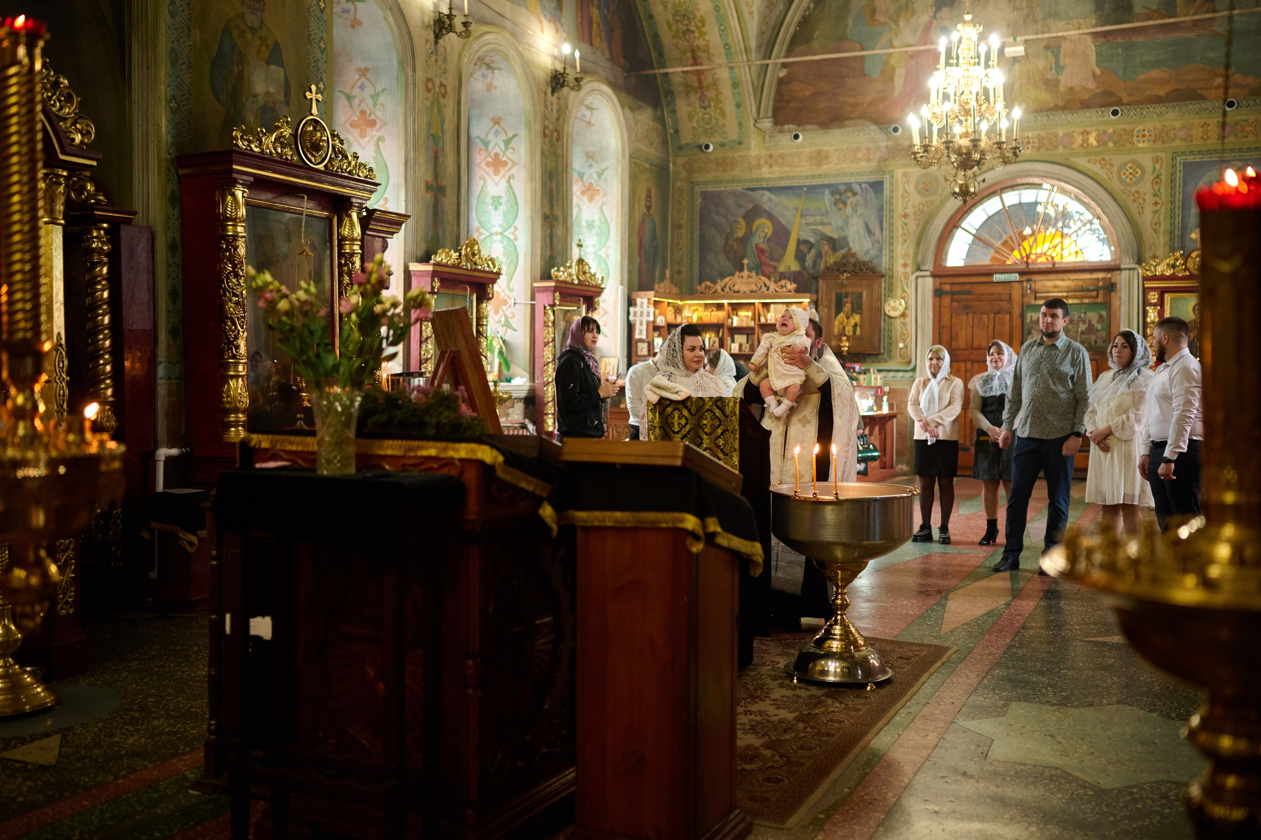 Фотосъемка крещения Саши. Профессиональный фотограф Старый Оскол, Губкин — свадьба, венчание, крещение, юбилей и день рождения