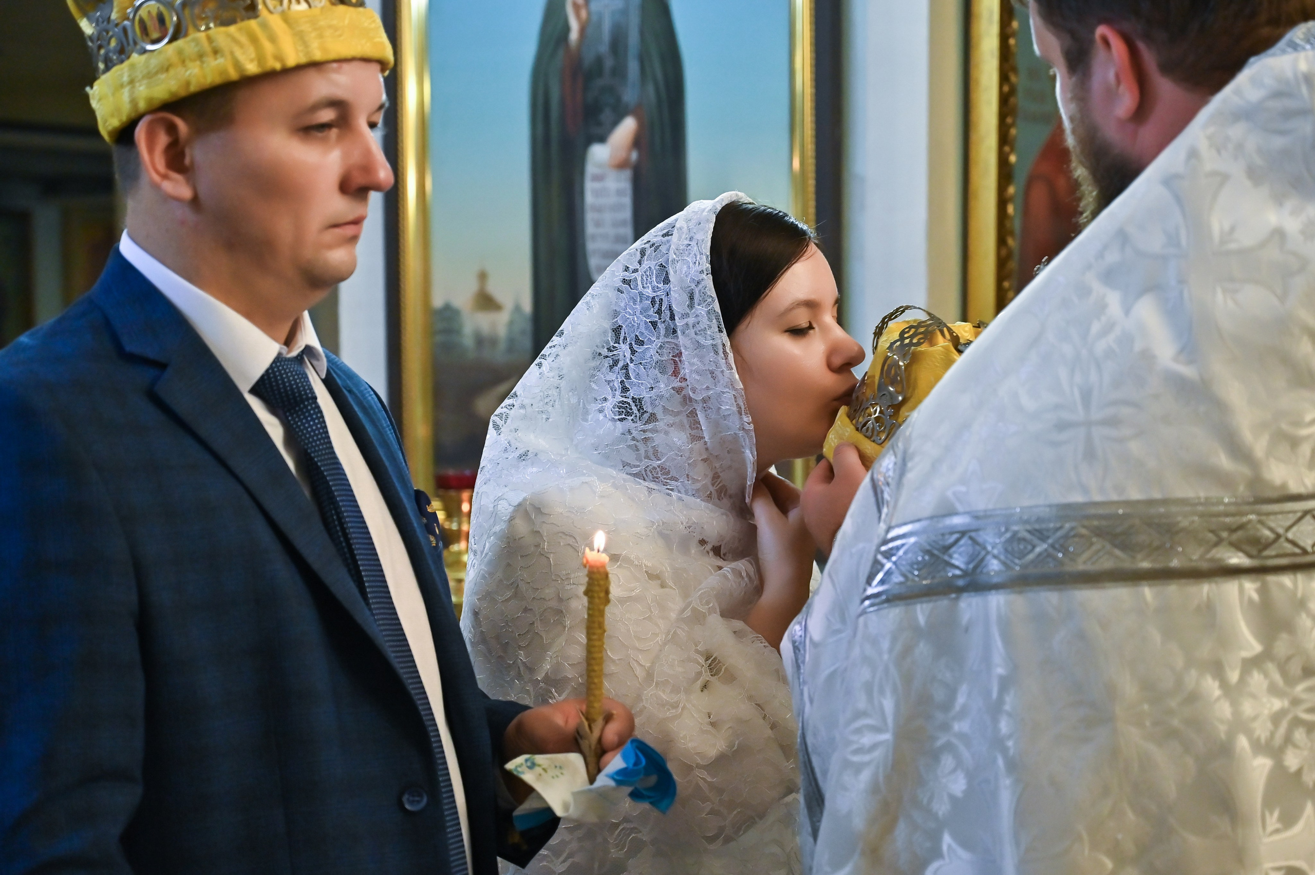 Венчание Андрей и Елена. Репортажный и свадебный фотограф в Липецке Иван Первойкин