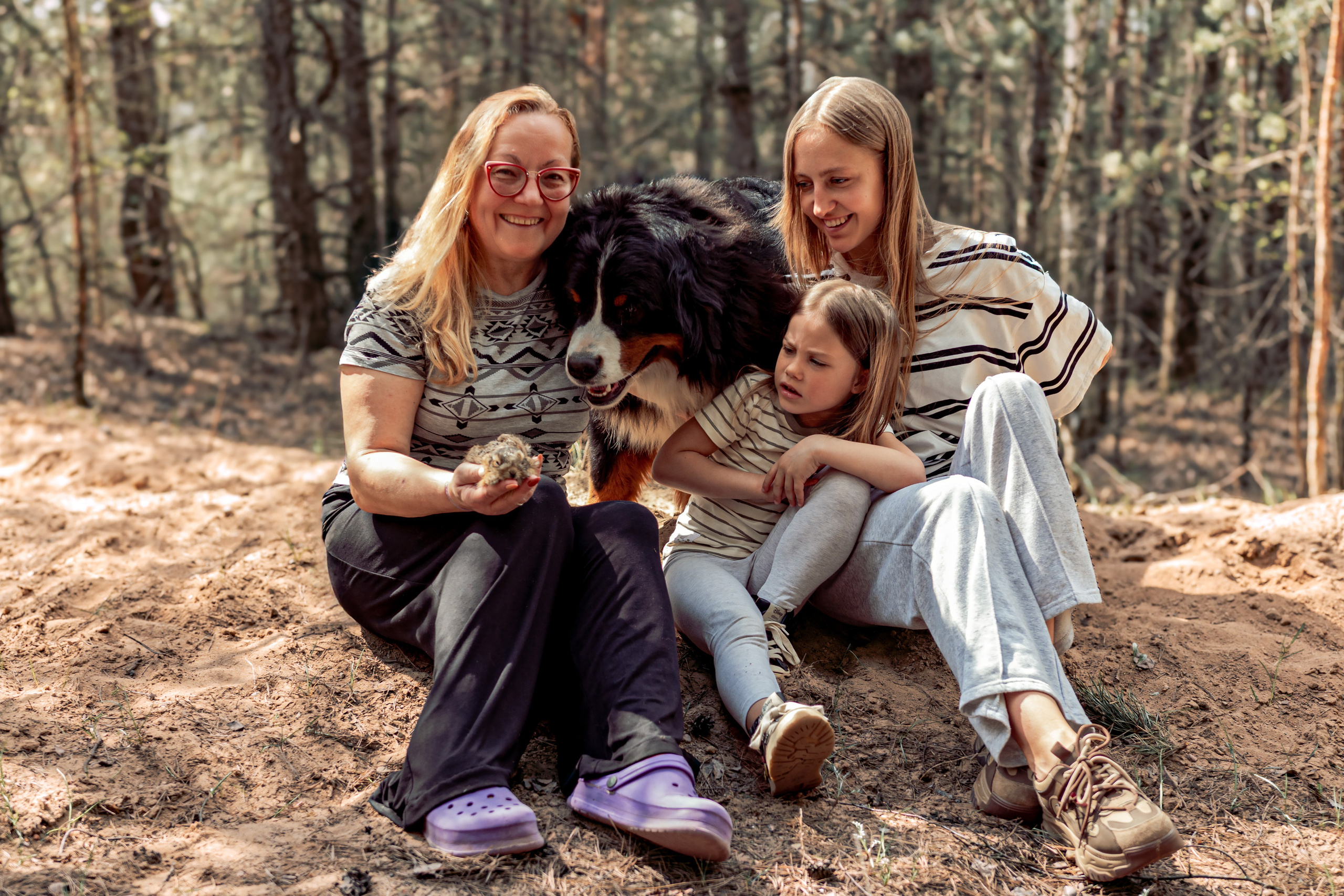 Семейная фотосессия в лесу