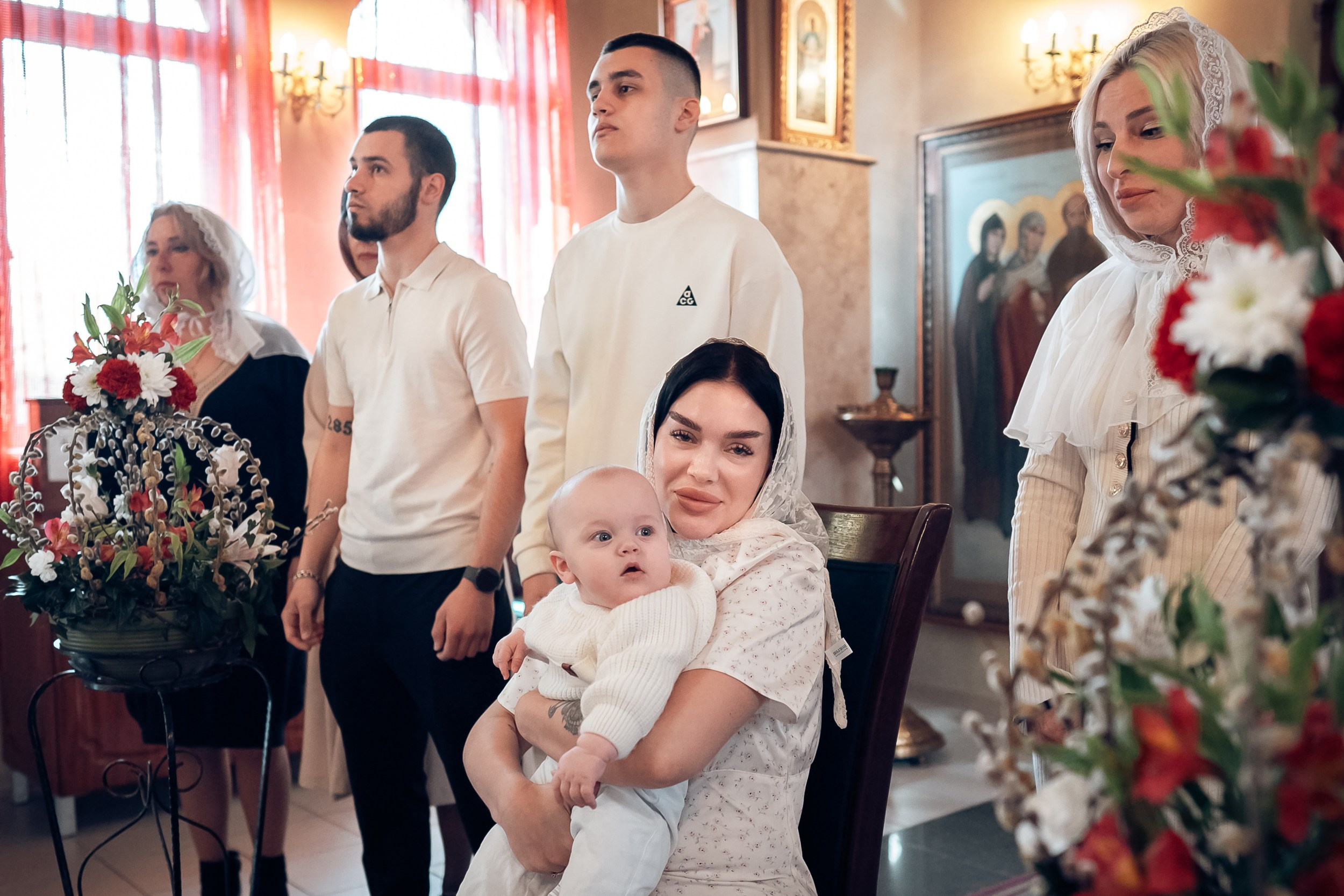 Крещение в храме Прп.Сергия Радонежского с. Орлиное. Церковный фотограф Севастополь