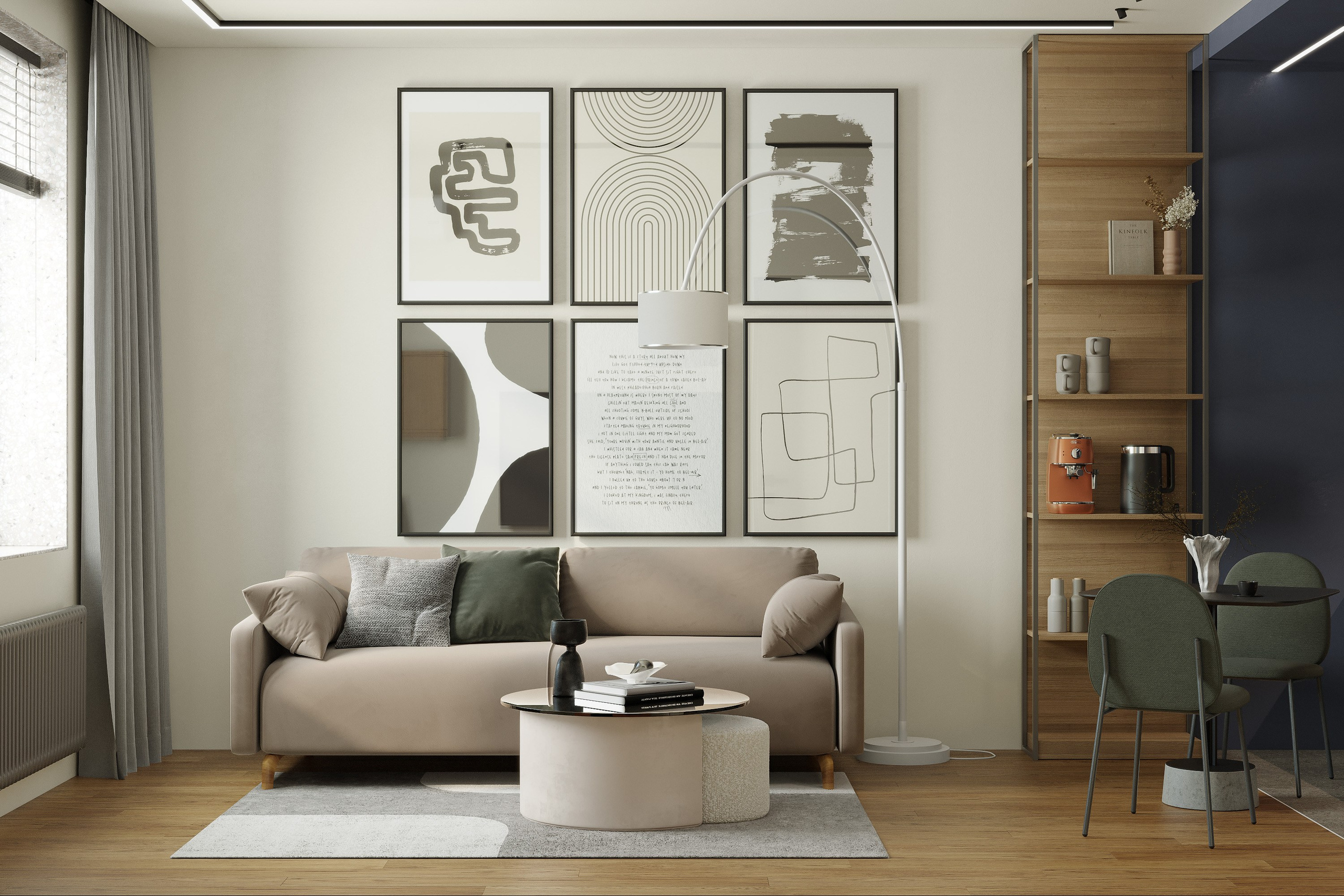 Квартира для LSD Bureau. 3D визуализация интерьера и архитектурной среды