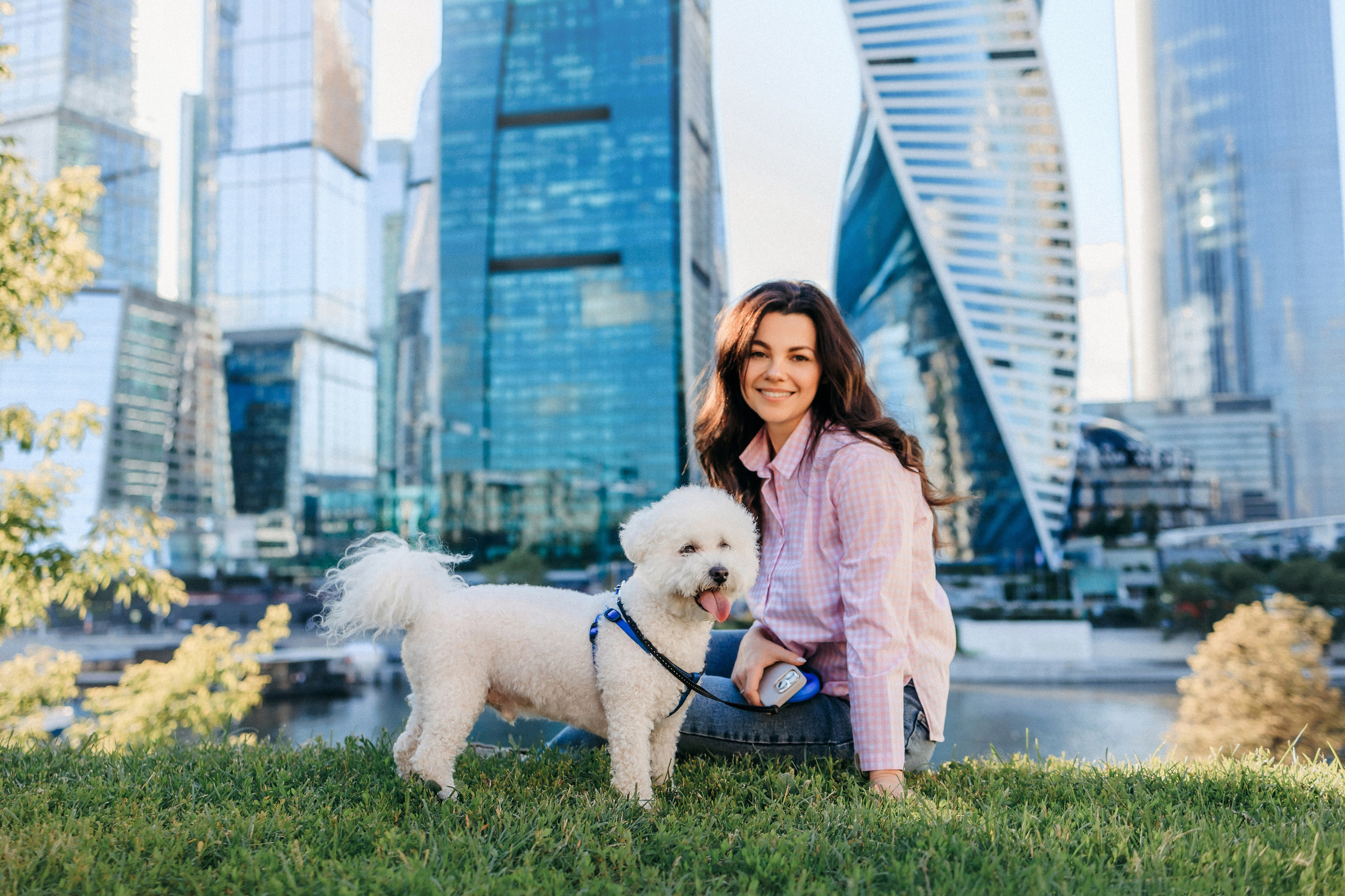 Марина, Данил и Бруно. Фотограф-анималист Елена Радченко, Москва