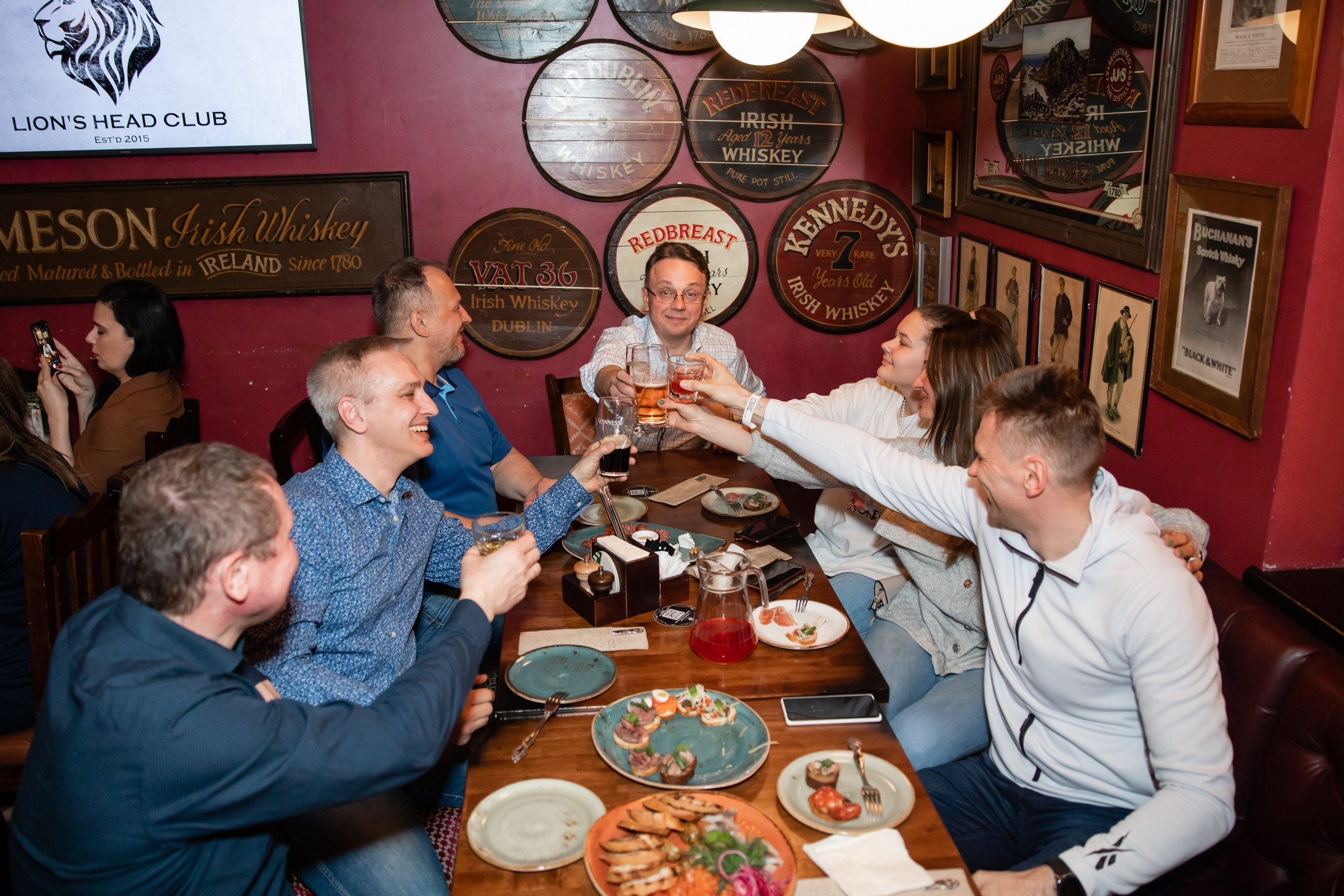 Юбилей 50 лет (Lion's Head Pub). Татьяна Чернышова свадебный фотограф Москва