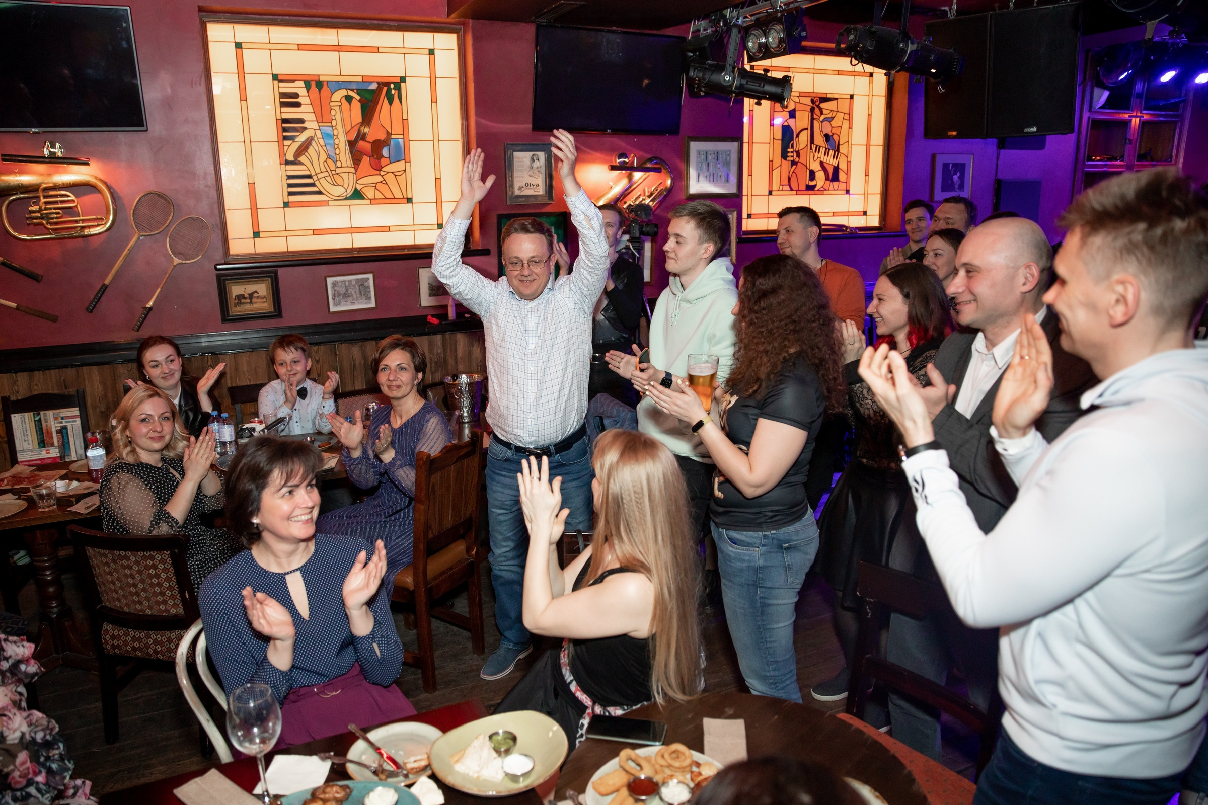 Юбилей 50 лет (Lion's Head Pub). Татьяна Чернышова свадебный фотограф Москва