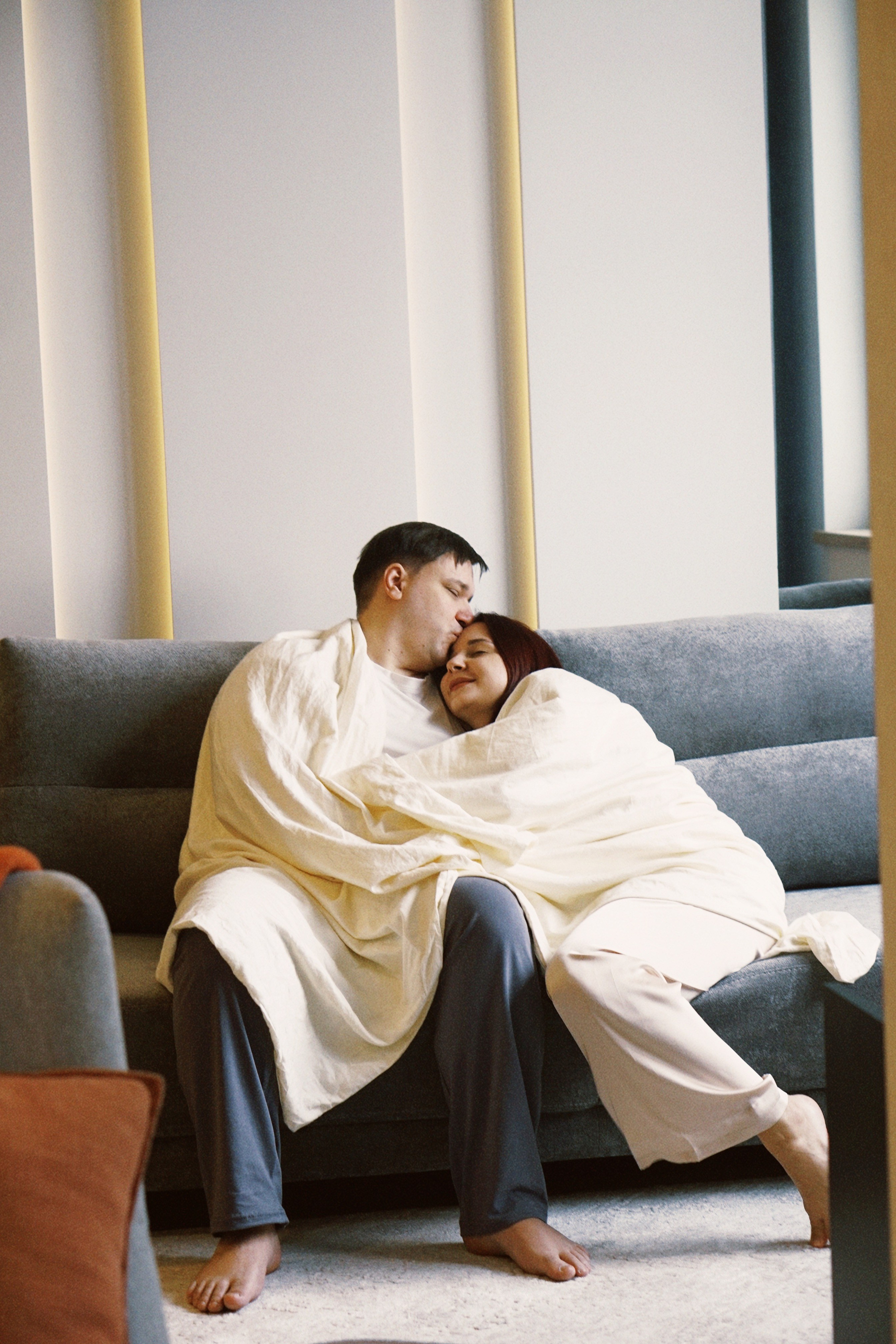 Беременность домашняя съемка. Фотограф Москва — Полина Робин