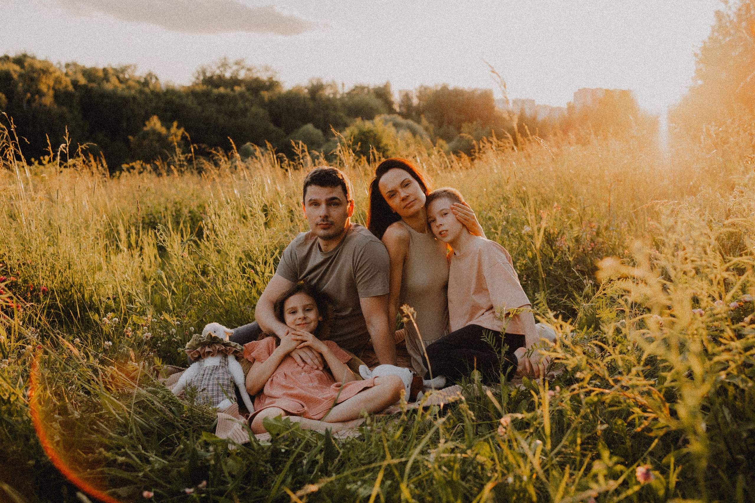 Илья, Катя, Ваня и Соня. Семейный фотограф Москва