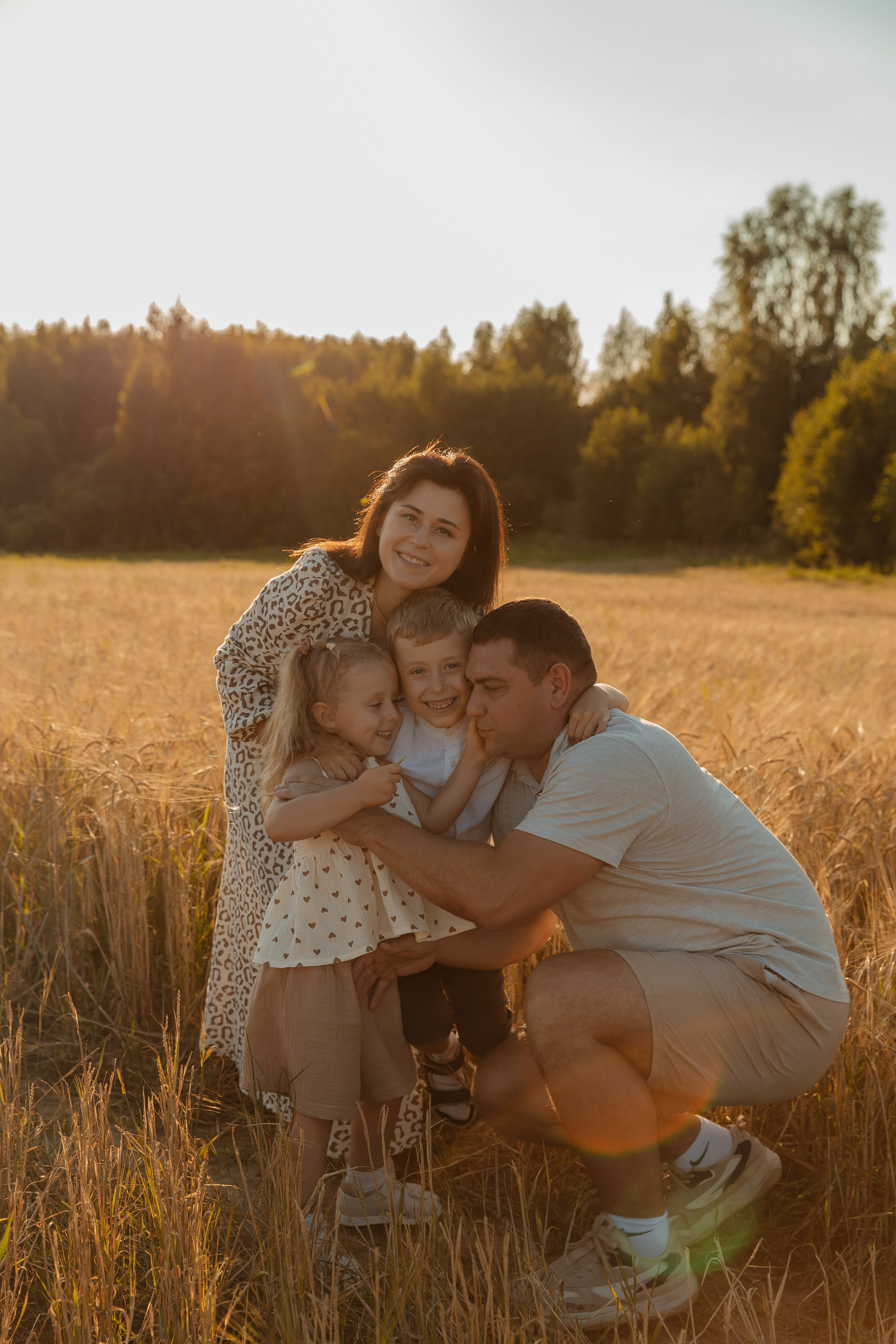 Дима Алёна Добромир и Стеша. Семейный фотограф Москва