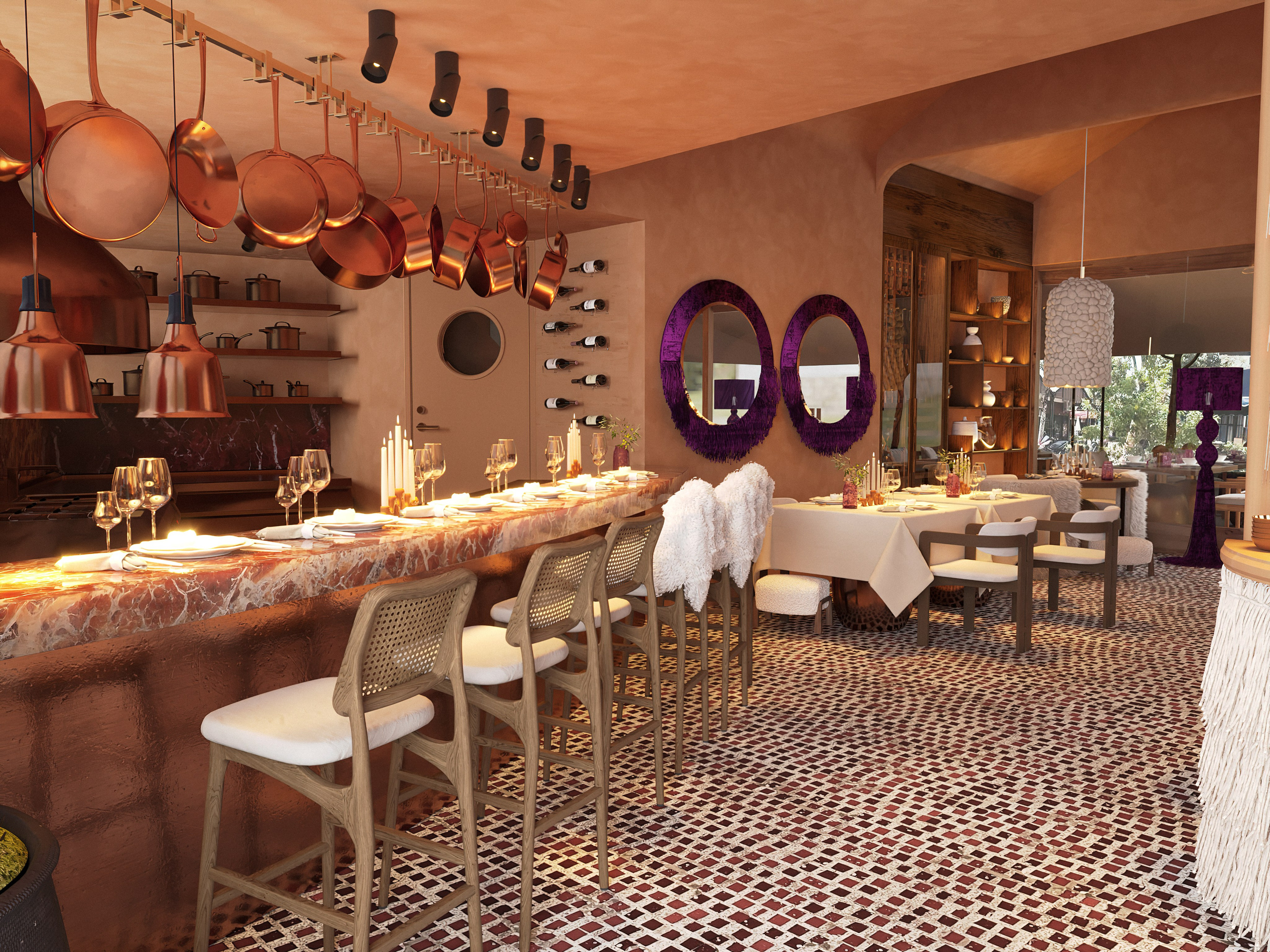 Ресторан Tbilisi. Юлия Григорьева — 3D визуализатор