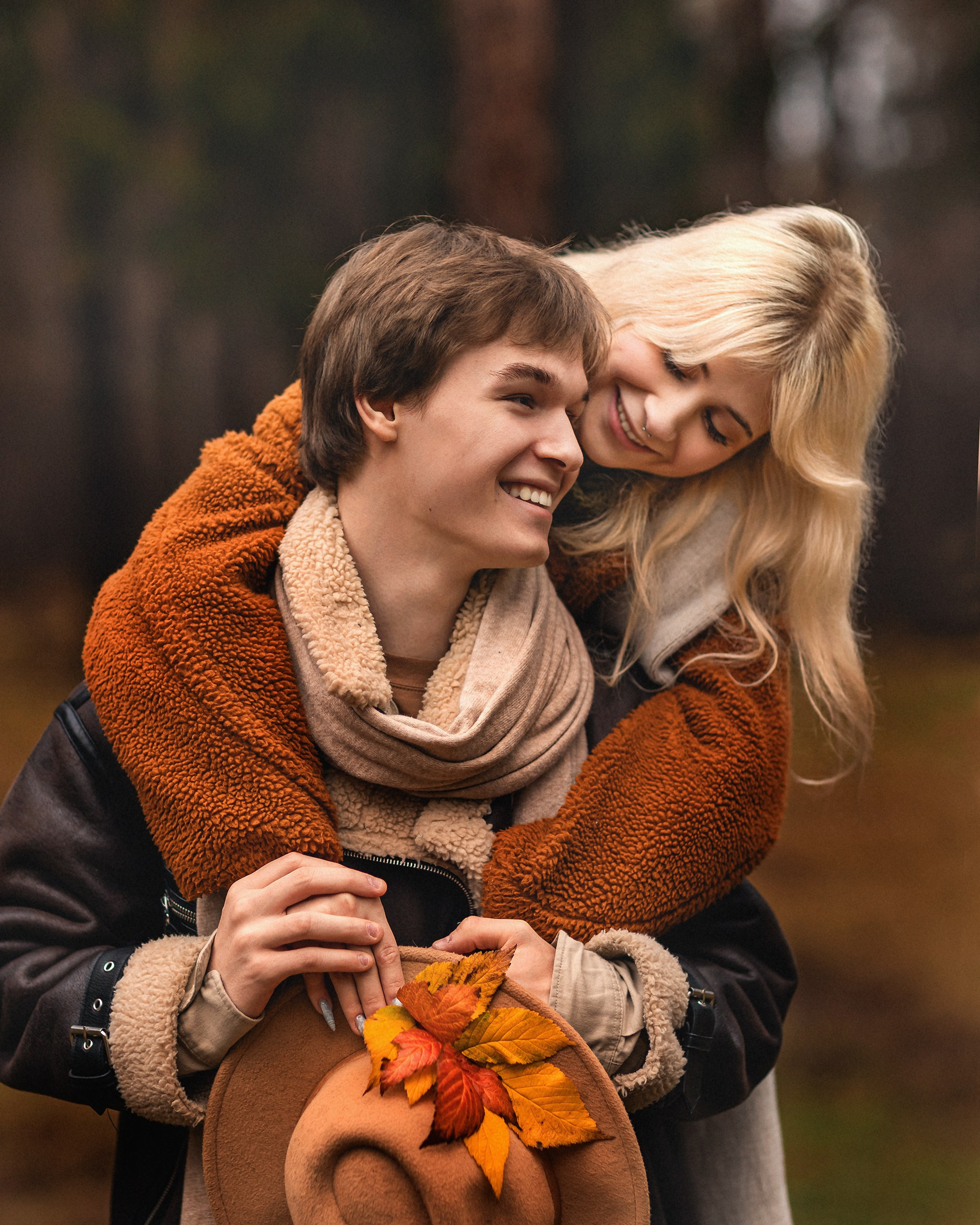 Осенняя лавстори. Детский и семейный фотограф Елена Михайлова в Москве