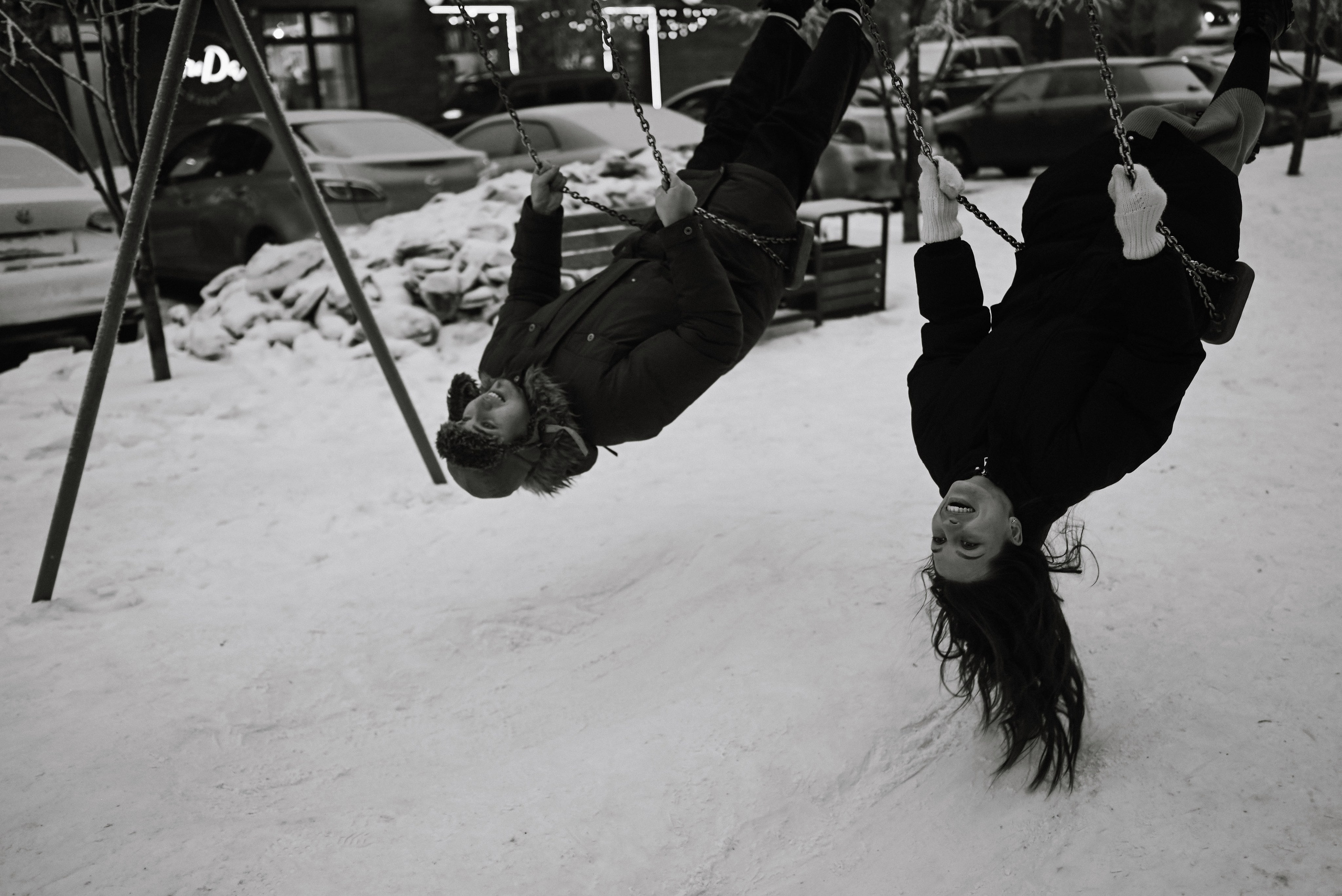 Катя и Саша. Морозное LoveStory. Фотограф Красноярск Базуев Марк