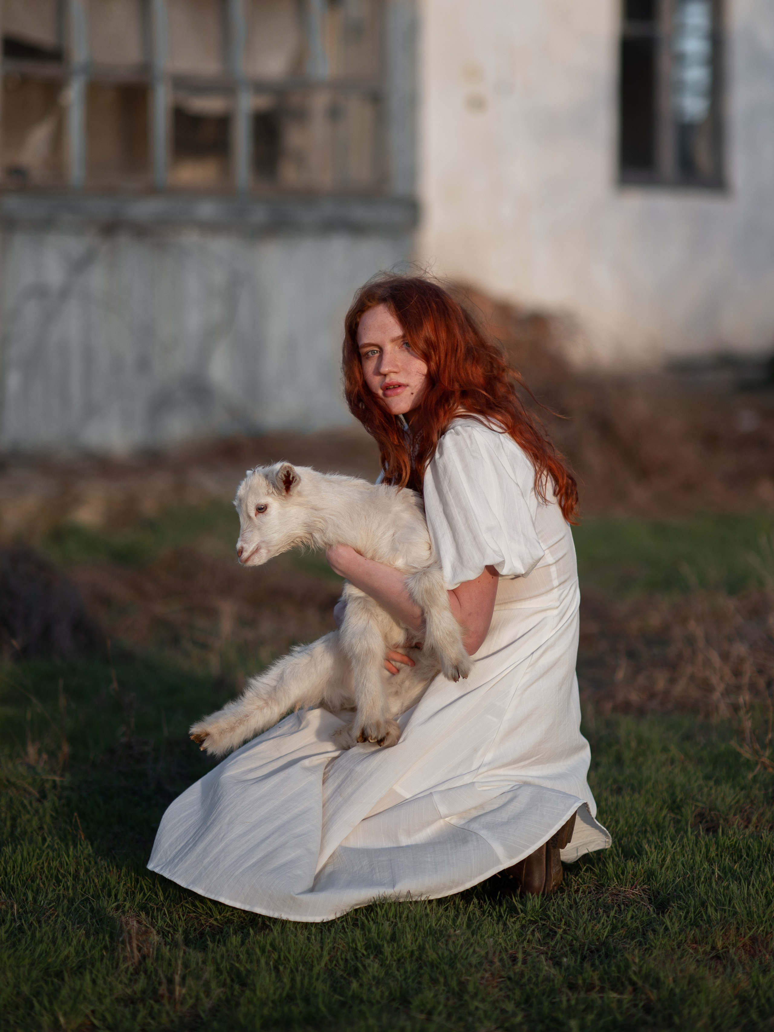 Фотосессия с козлятами на природе в Севастополе