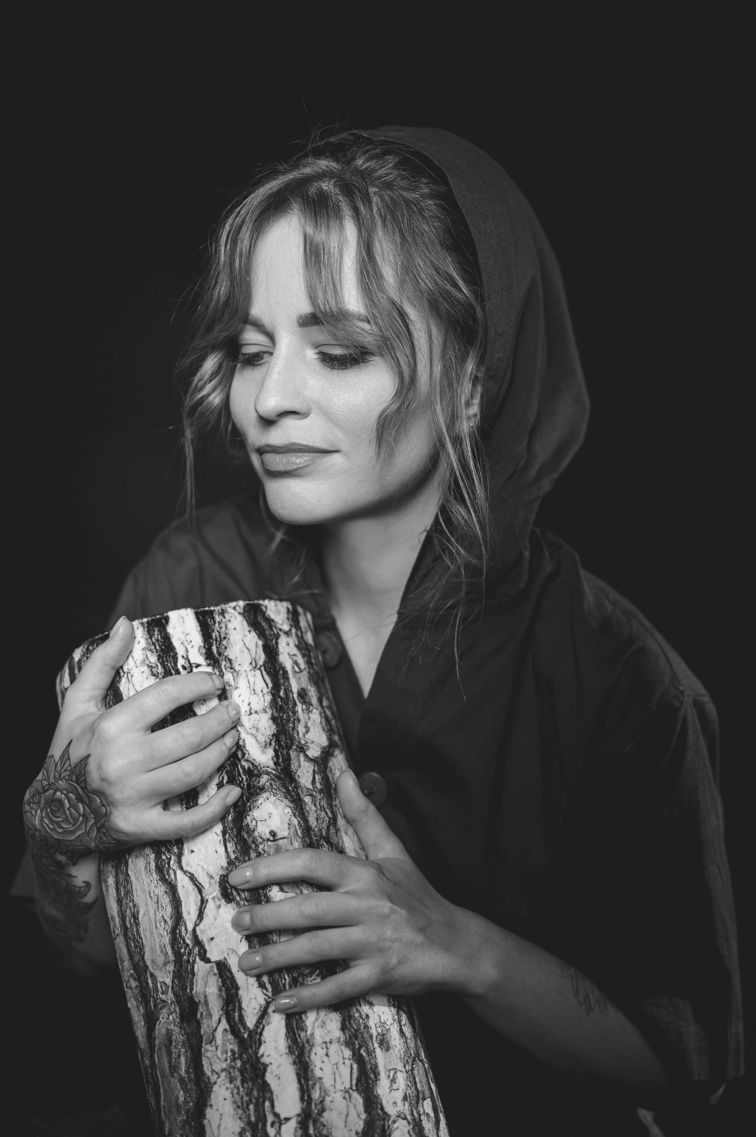 Черно-белая художественная фотосессия в Калуге. Фотограф Регина Барская, Калуга