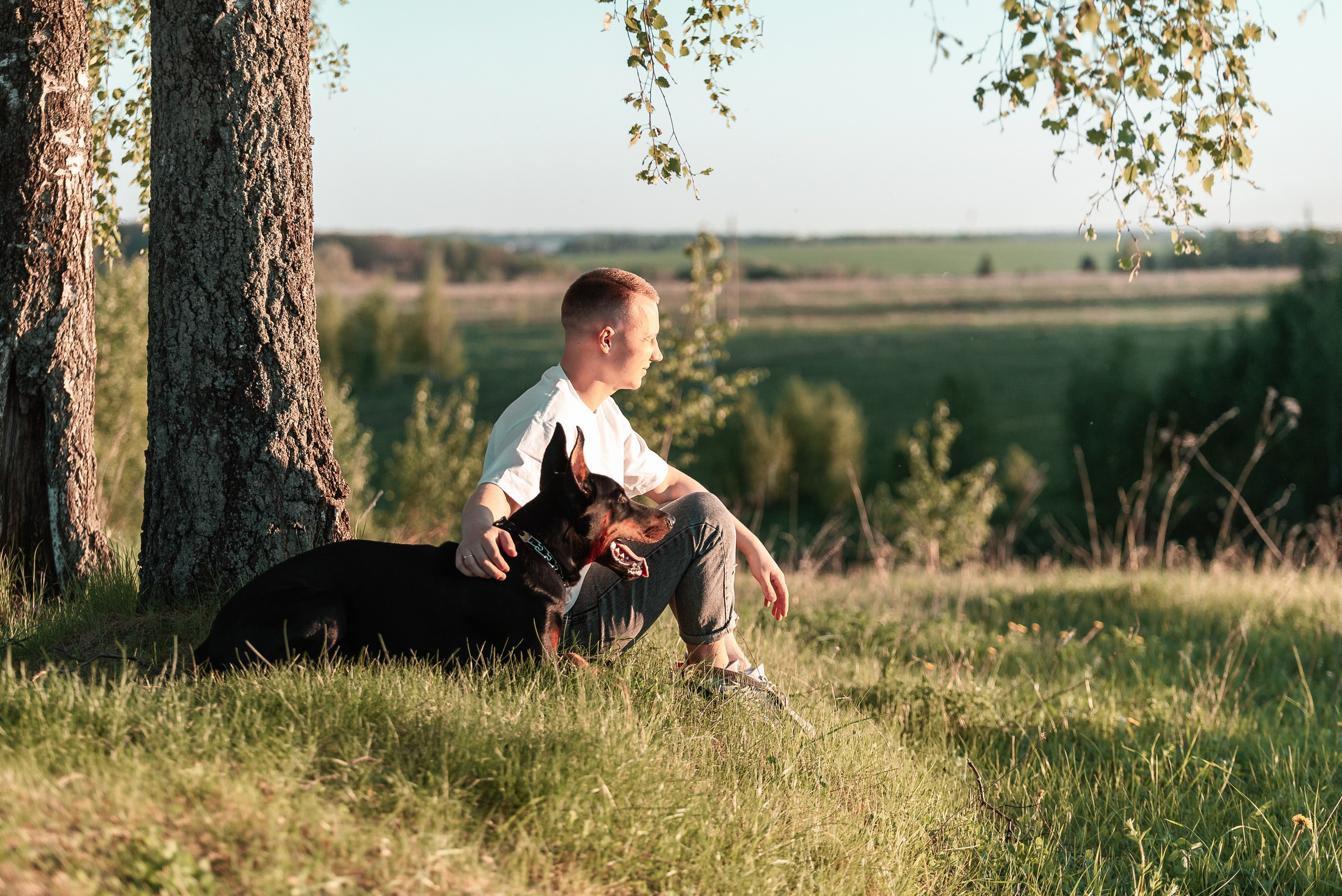 Юля, Андрей и Арес. Фотограф-анималист Анастасия Парфенова|Екатеринбург