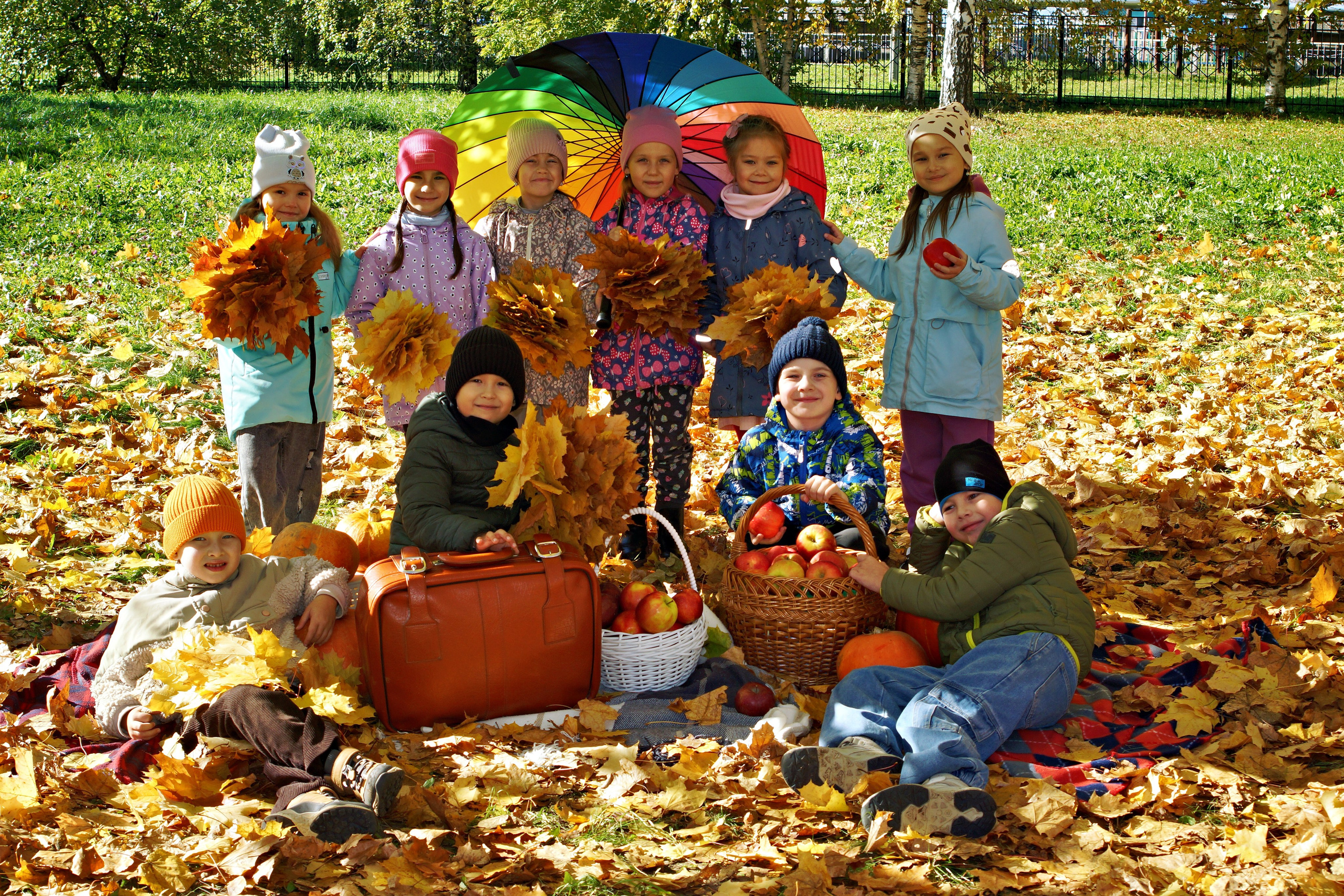 Осенняя фотосессия в детском саду г. Йошкар-Ола