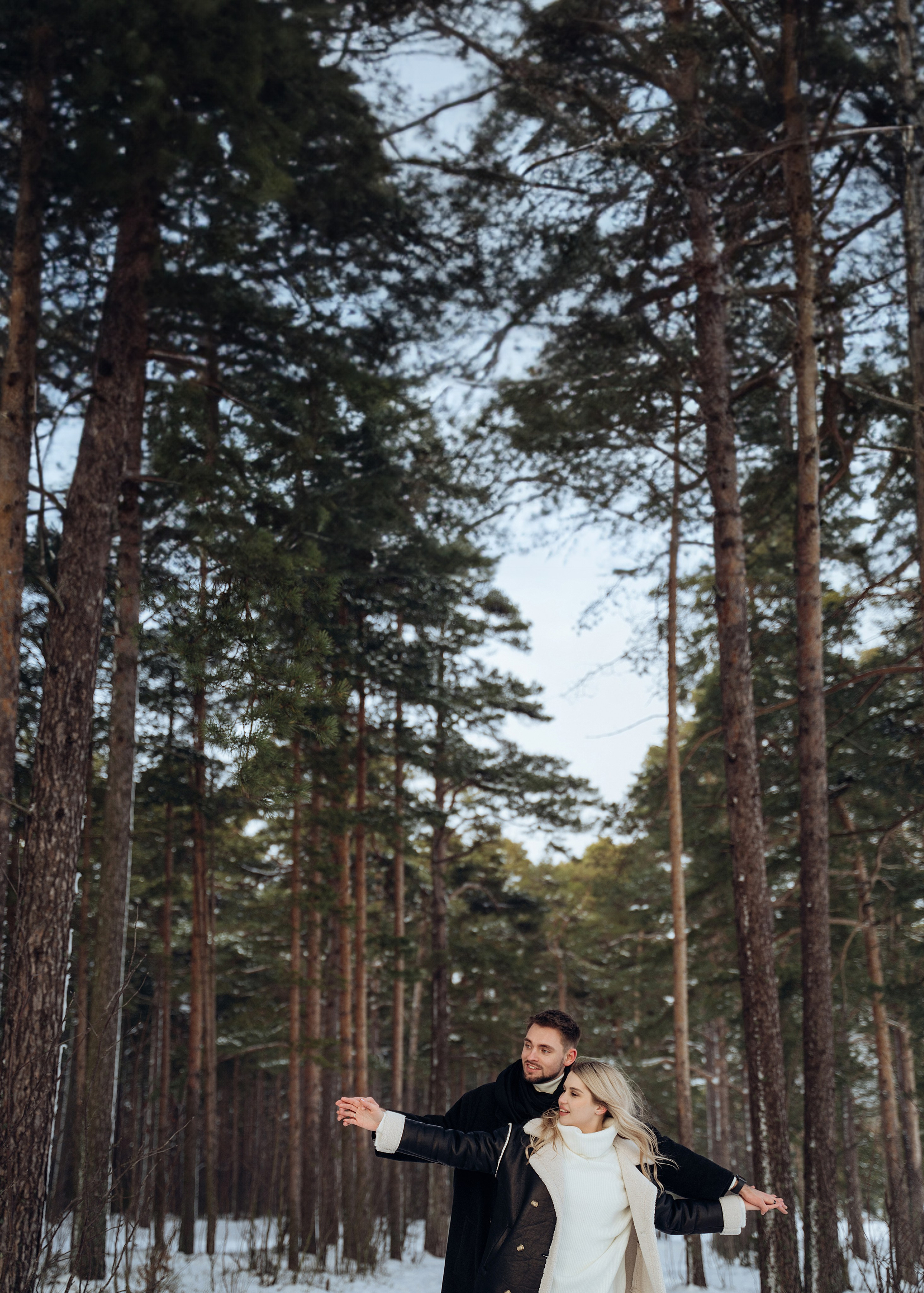 Love Story зимняя прогулка. Свадебный фотограф