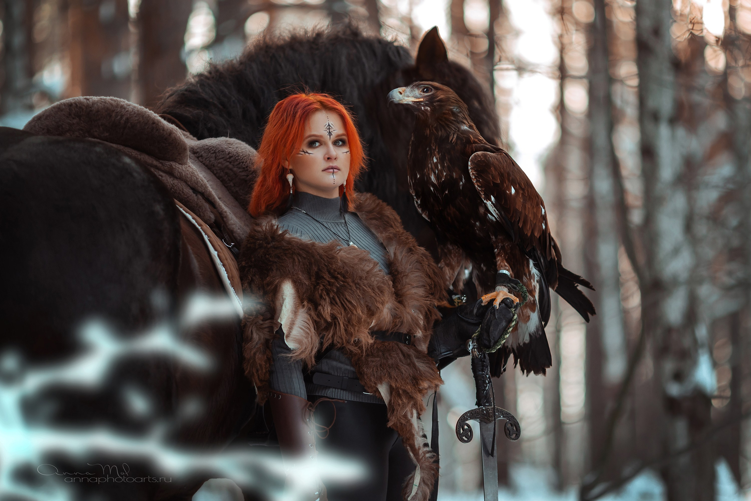 Настя, Малыш и Зевс. Анна Молчанова конный фотограф в Тюмени | фотосессии с лошадьми Тюмень