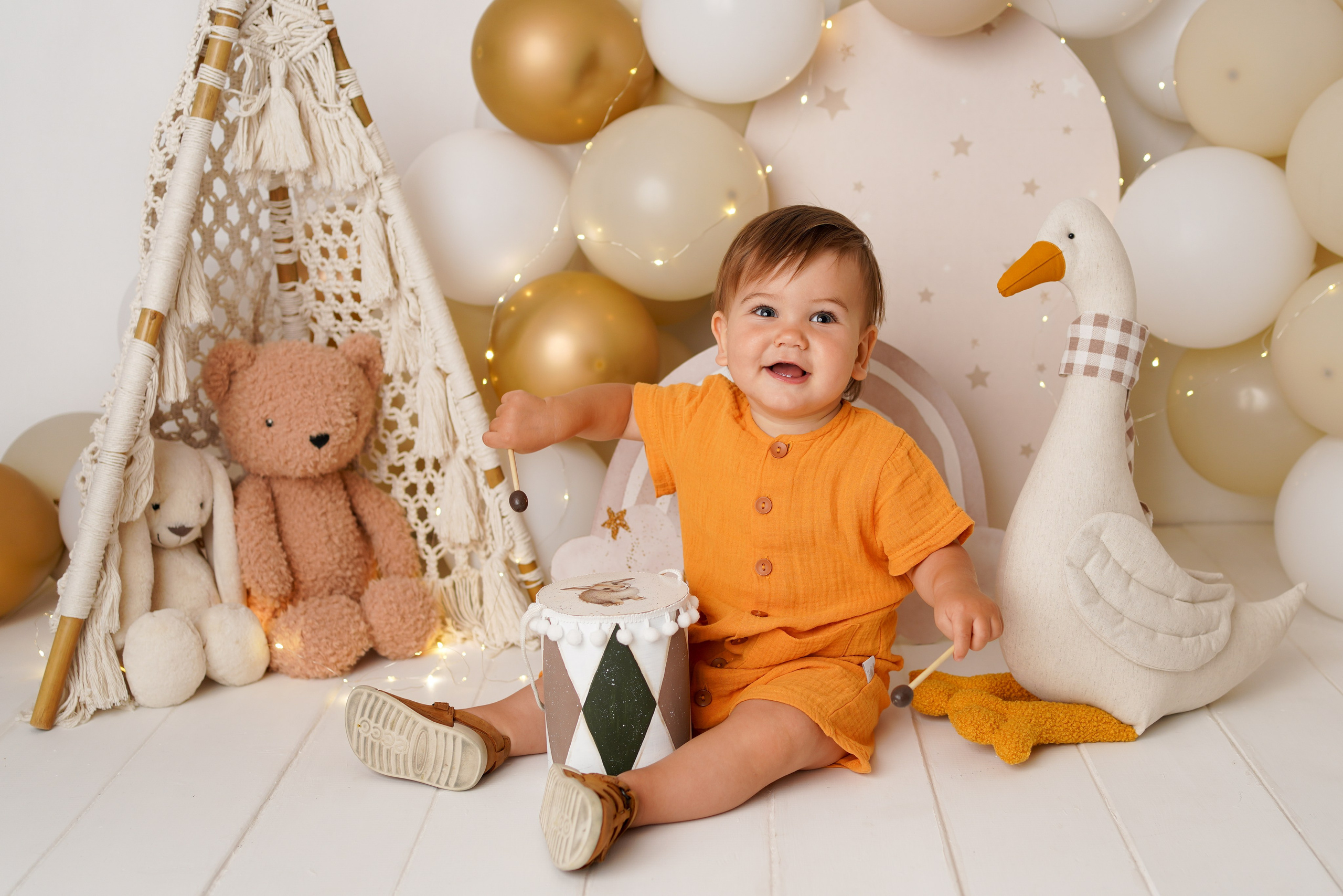 Детская фотосессия Первый годик Дамира. Детский фотограф и фотограф новорожденных в Калининград Оксана Иваний