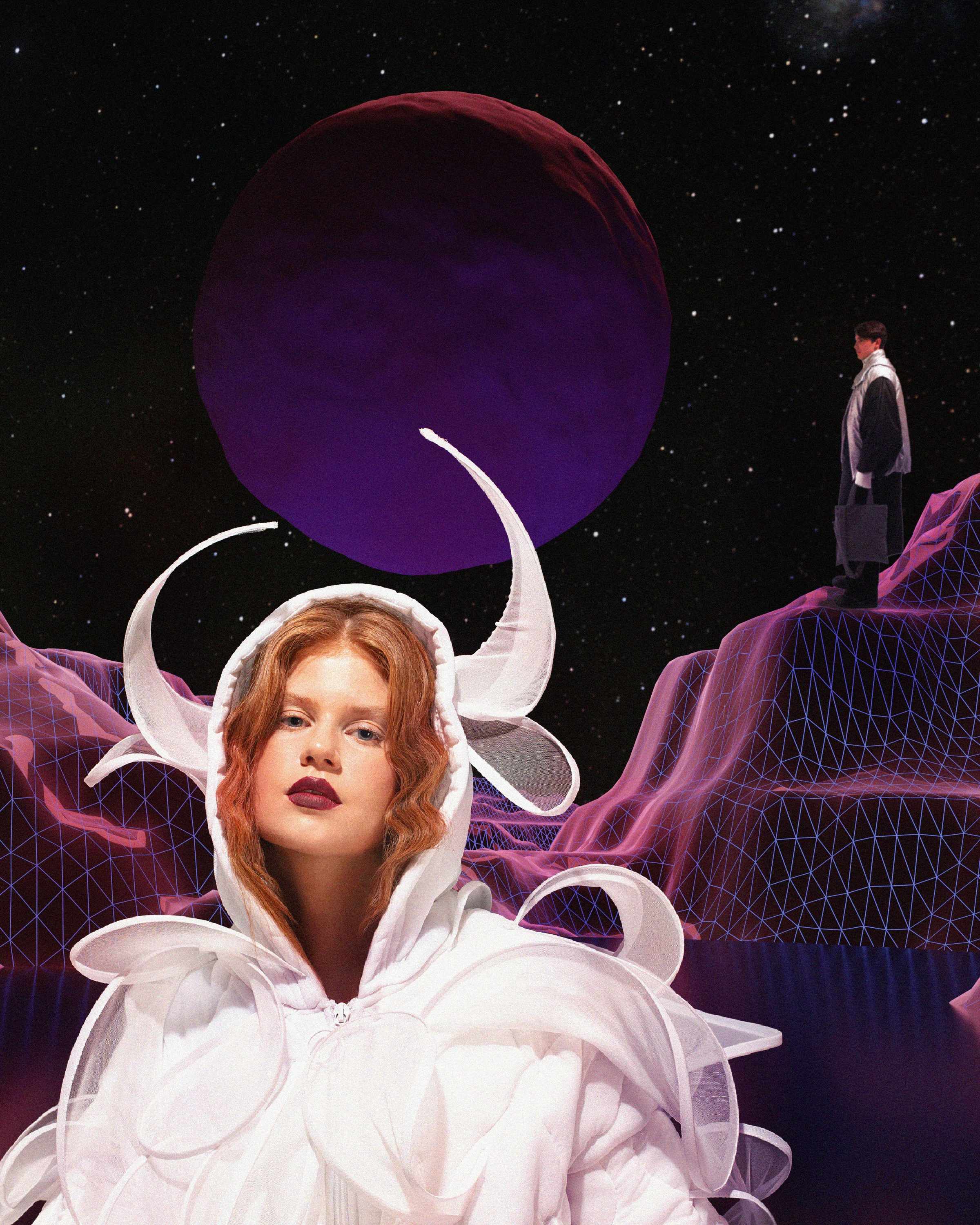3D Fashion project “COSMIC TOURISTS”. Elizaveta Filchenko. Fashion-photographer and director
