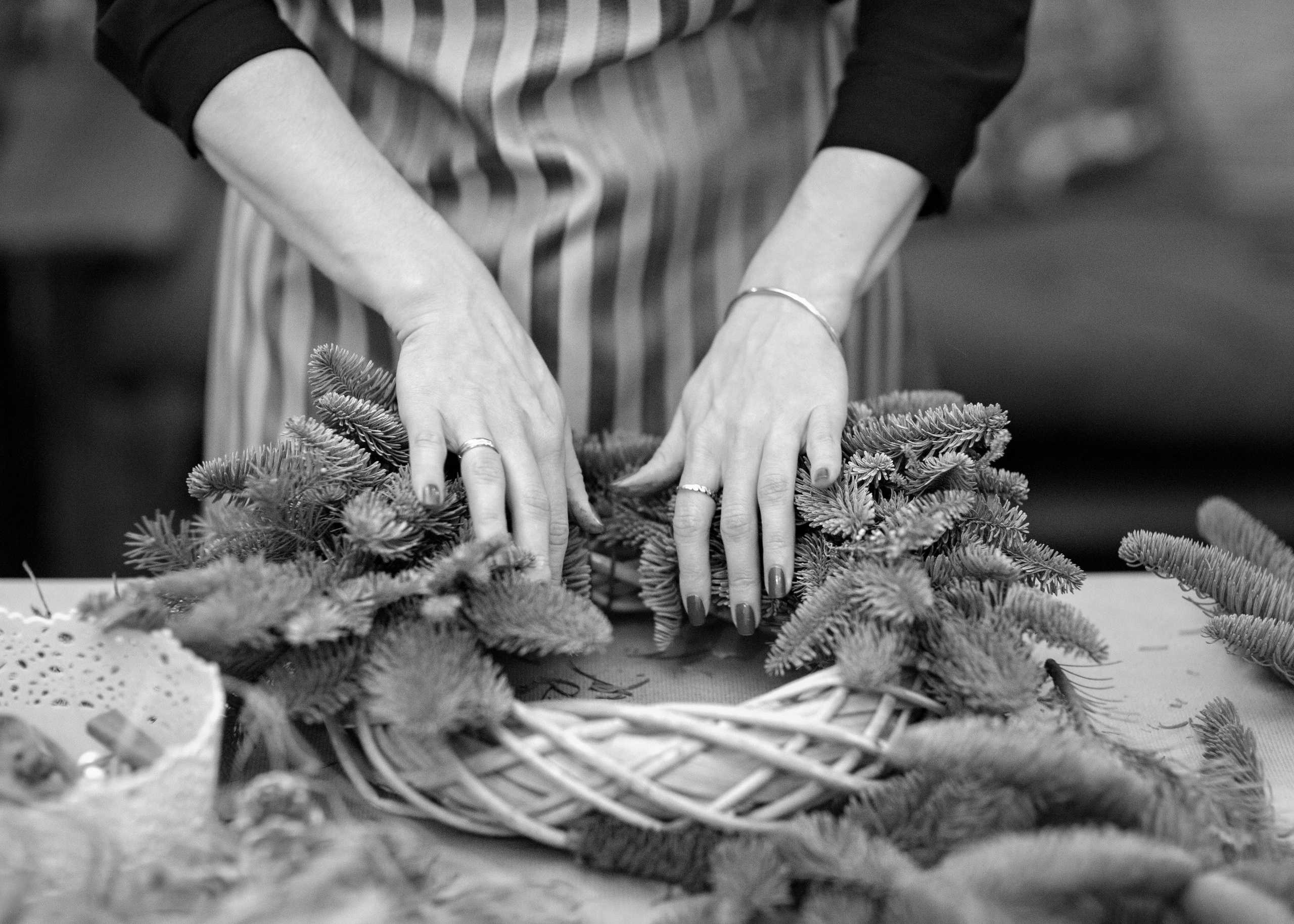 МК Рождественский венок. Семейный и детский фотограф в Москве Юлия