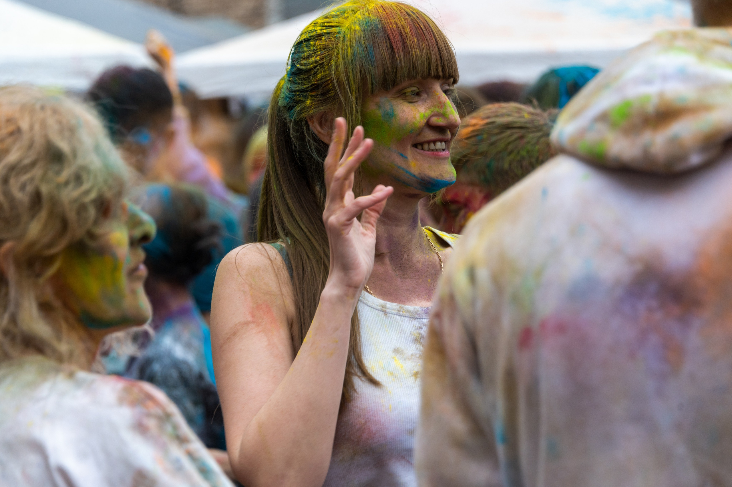 Праздник Холи в Москве. Фотограф Роман Адлер