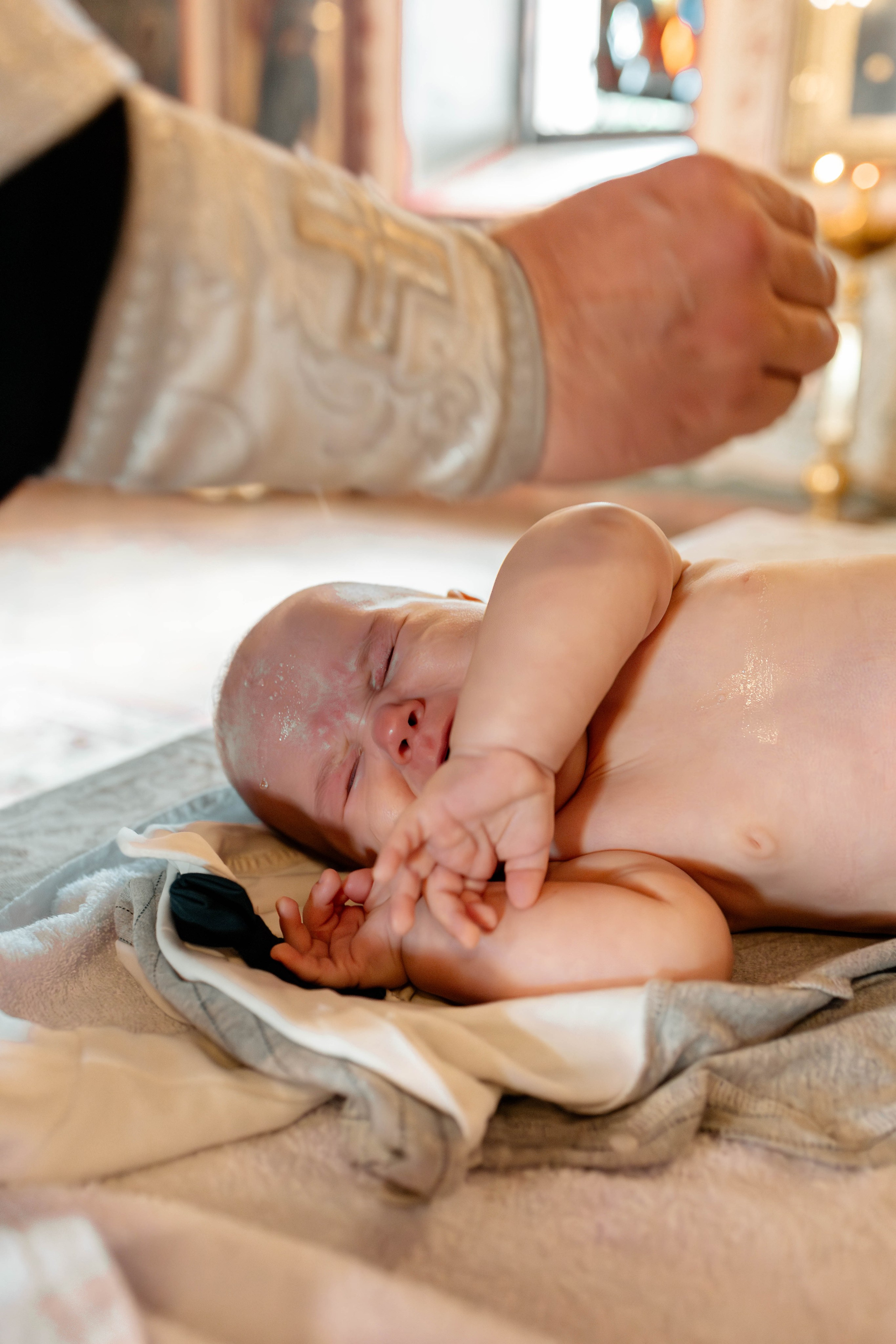 Таинство Крещения Евгения. Фотограф новорождённых Newborn Москва