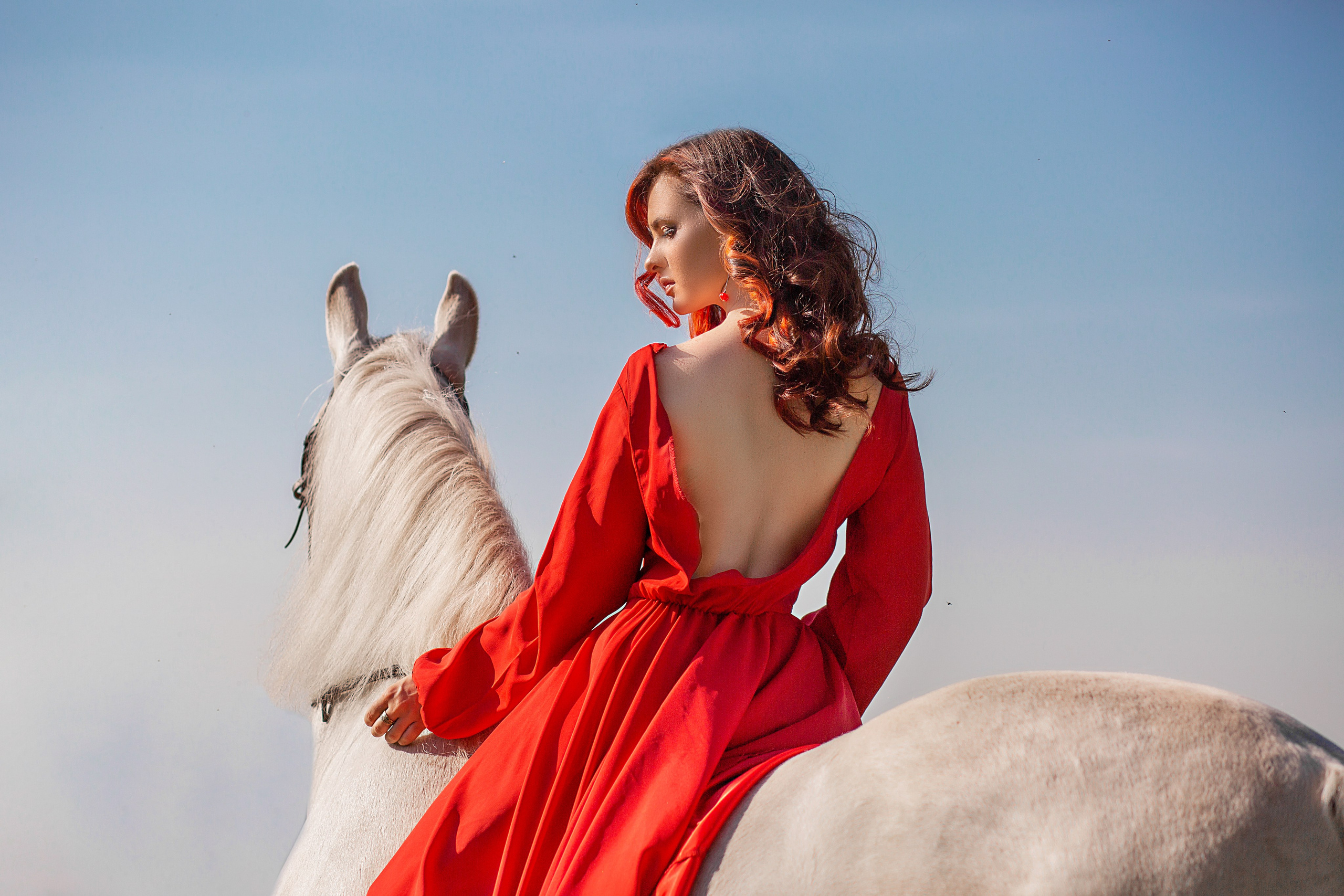 Екатерина и Воробей. Фотосессия с лошадьми в Нижнем Новгороде